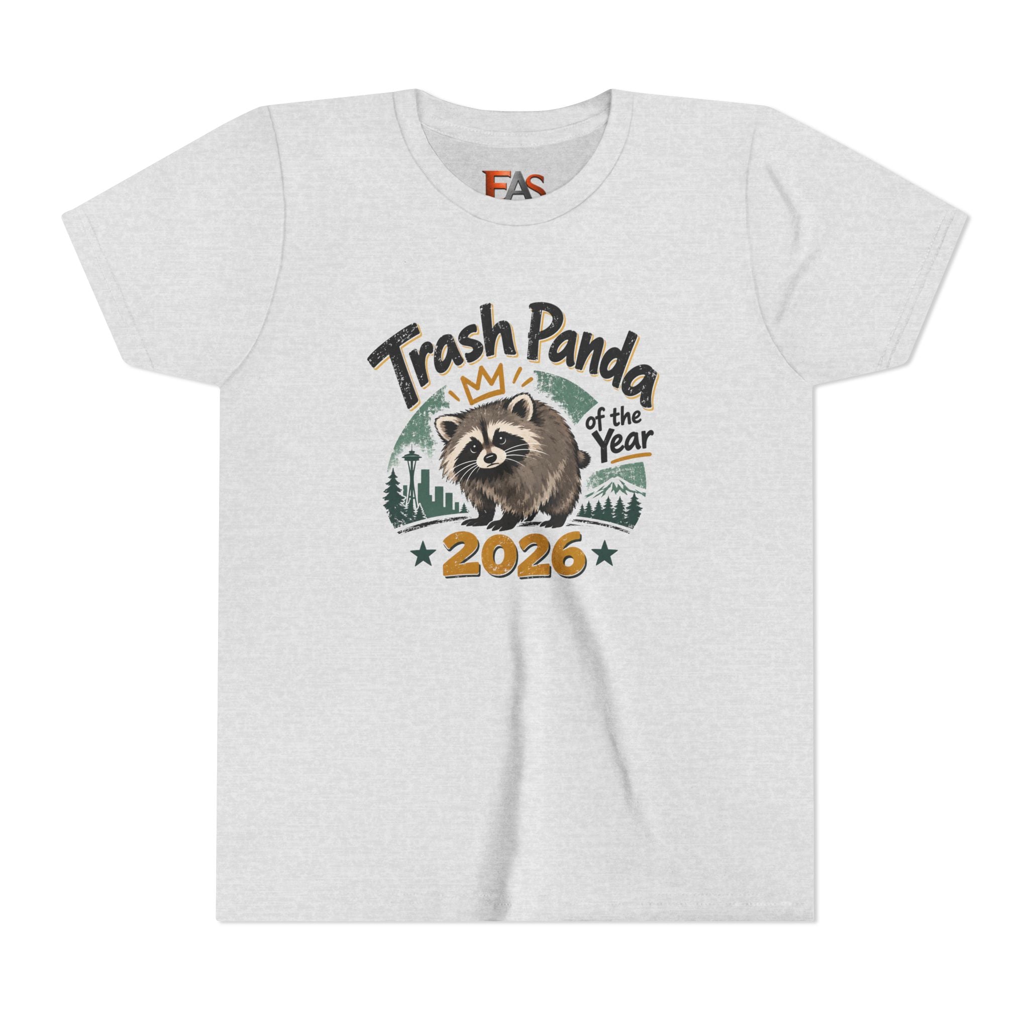 Trash Panda of the Year 2026 Youth T-Shirt | Jimothy-Inspired Raccoon Tee