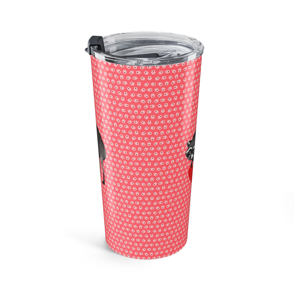Jimothy the Short-Spined Raccoon Heart Tumbler | 20oz Insulated Travel Cup