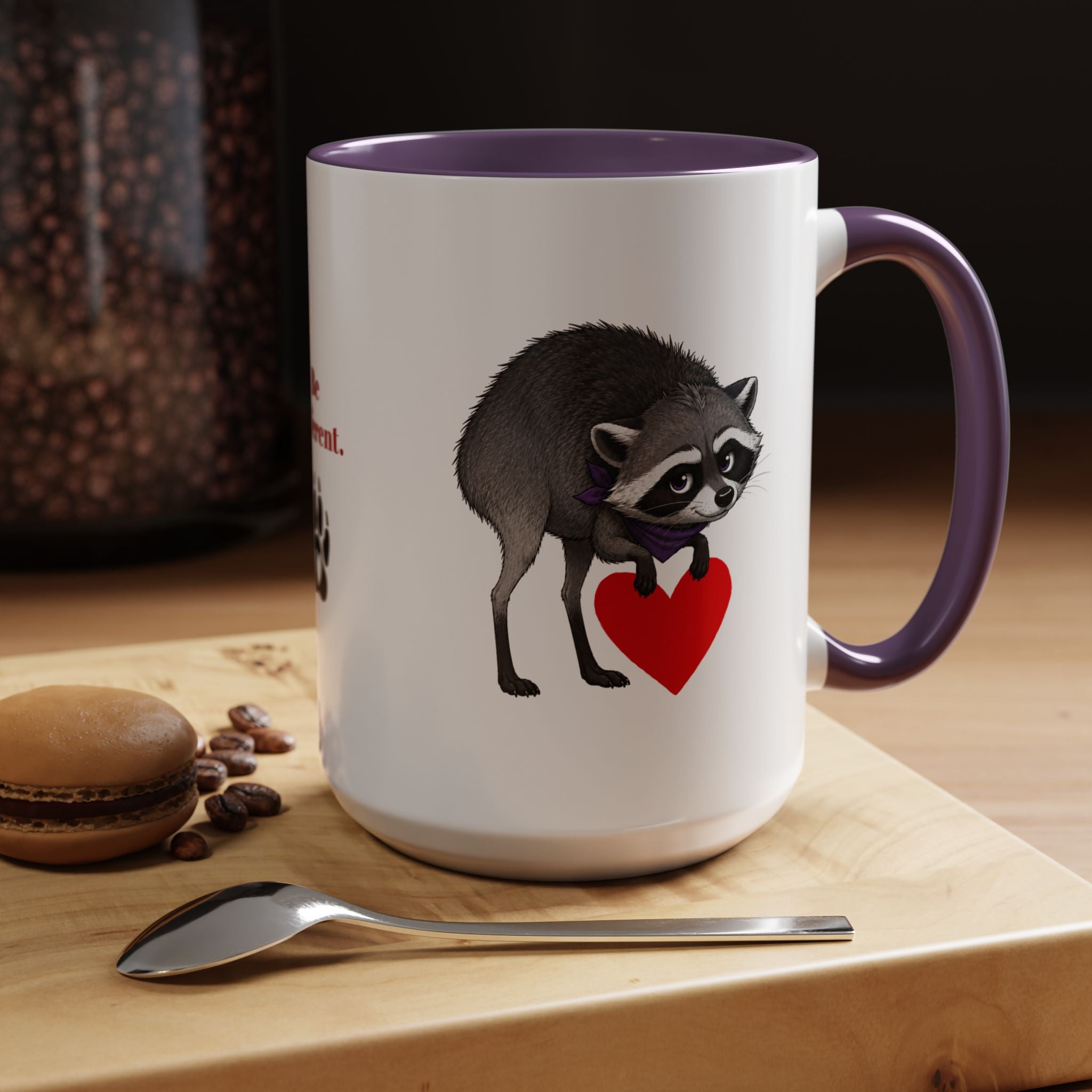 Jimothy “Be Different” Raccoon Mug