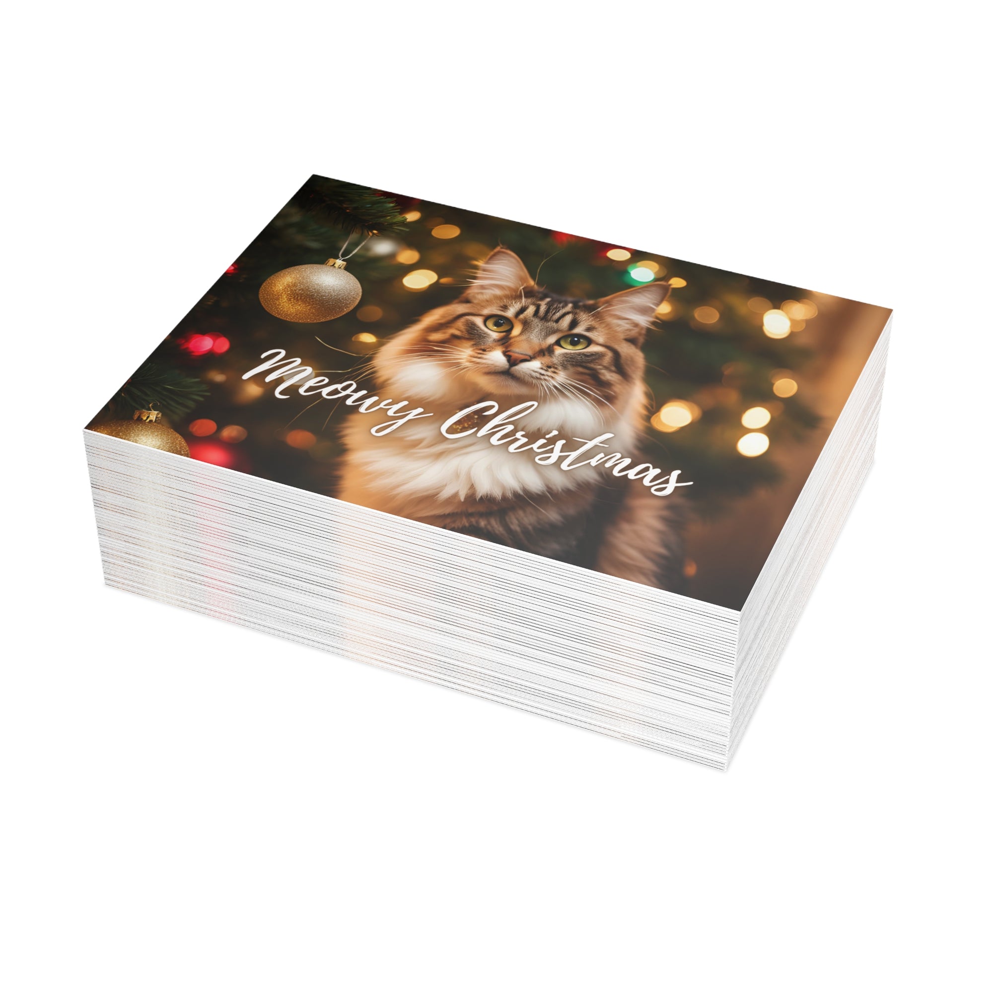 Pretty Meowy Christmas Postcard Bundles (envelopes included)