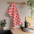 Red & White Paws Tea Towels (cotton, poly) - EpiAl's Shop