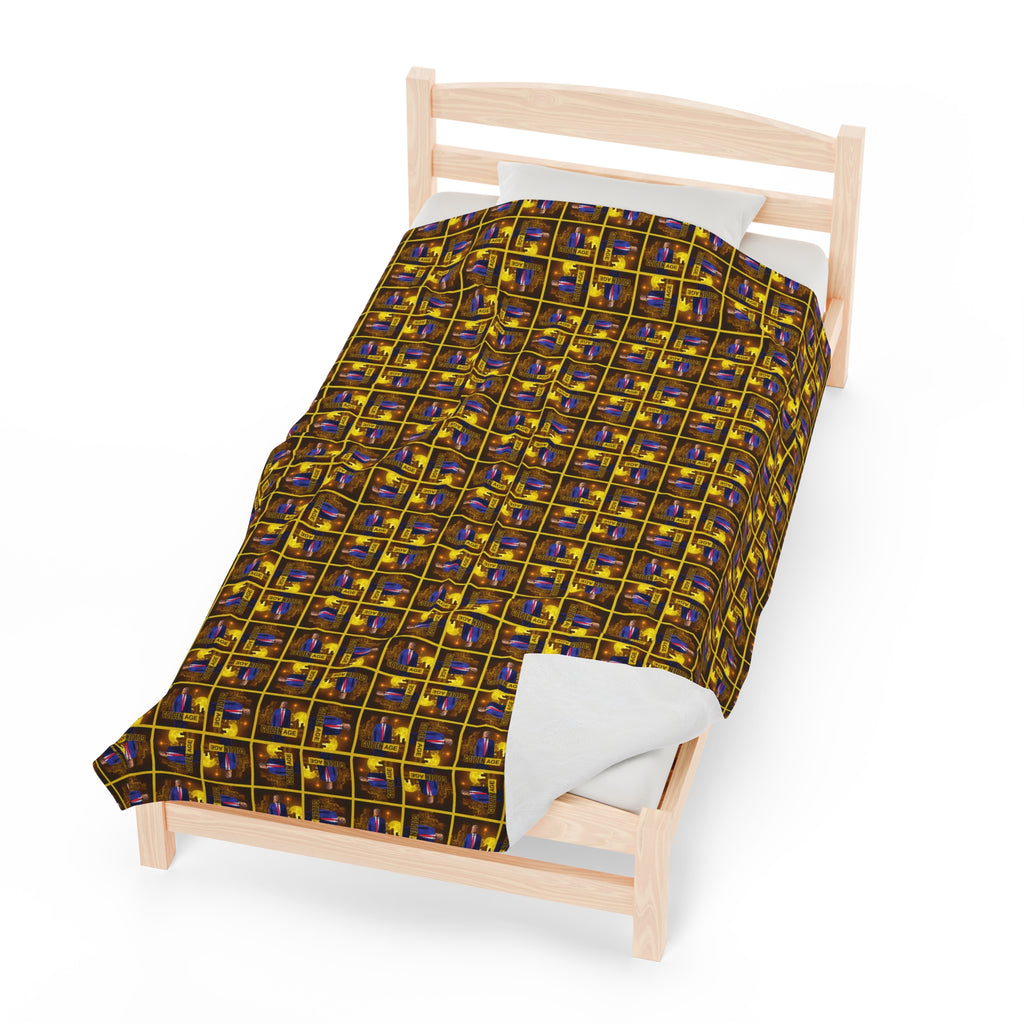 Trump Golden Age Velveteen Plush Blanket