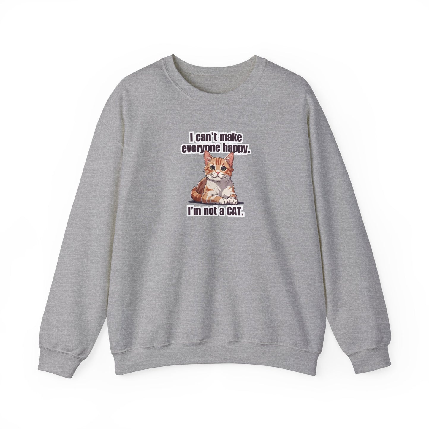 Not a Cat Unisex Heavy Blend™ Crewneck Sweatshirt - Sweatshirt - Epileptic Al’s Shop