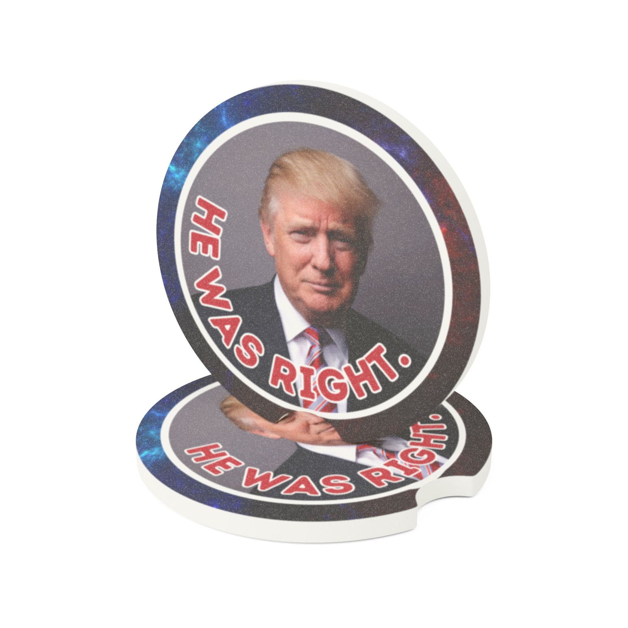 He Was Right Soapstone Car Coaster