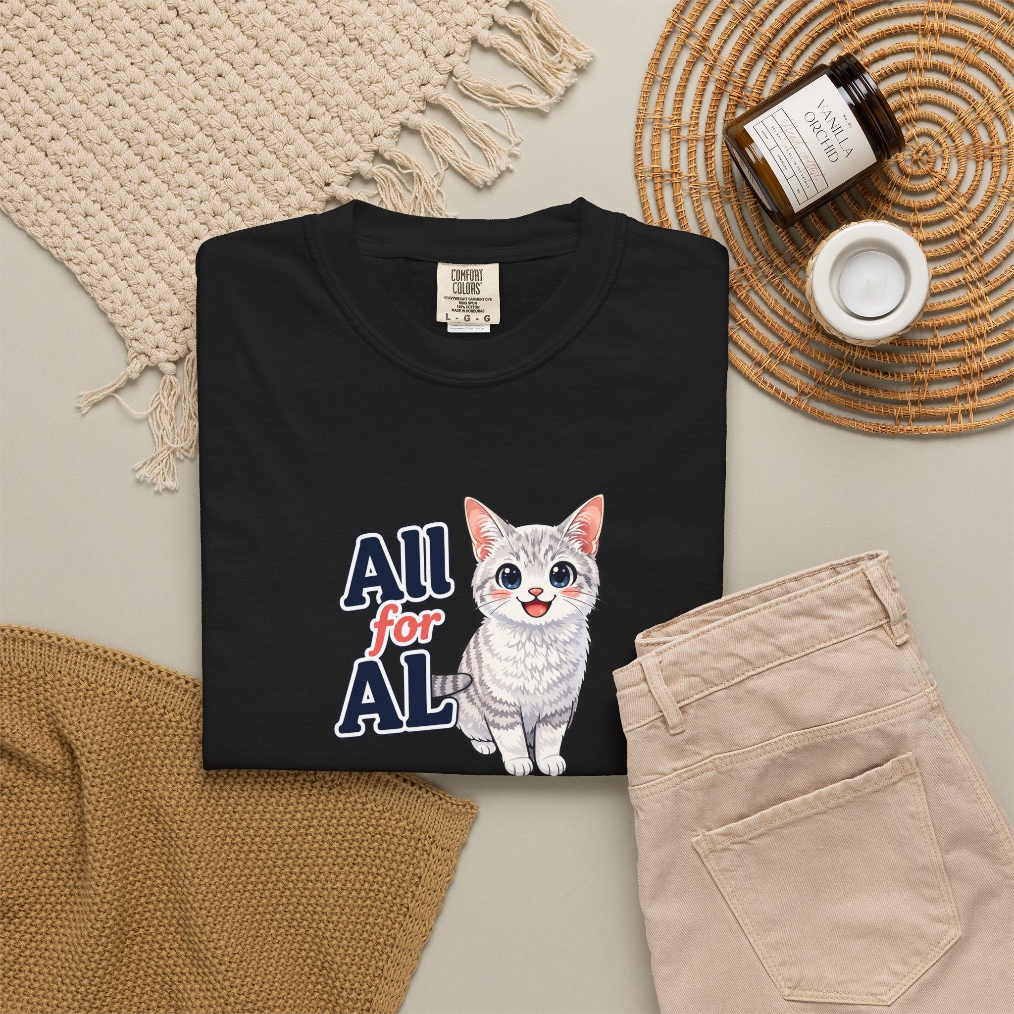 All for AL Cat Graphic T-Shirt