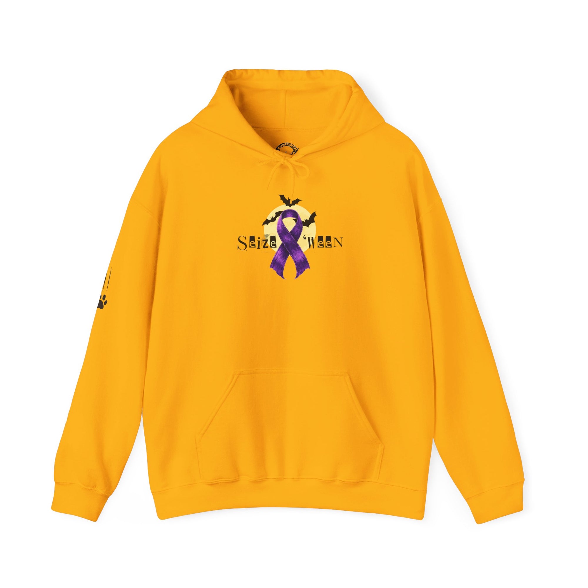 Cozy Halloween Purple Ribbon Hoodie