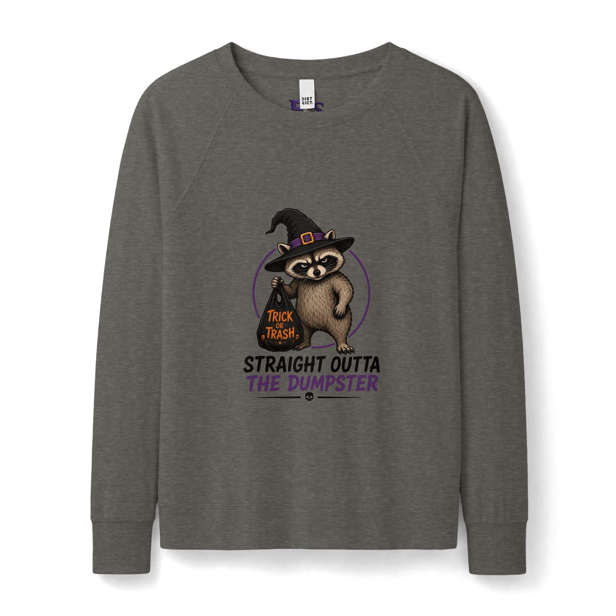 Jimothy “Straight Outta the Dumpster” Halloween Lightweight Crewneck Sweatshirt