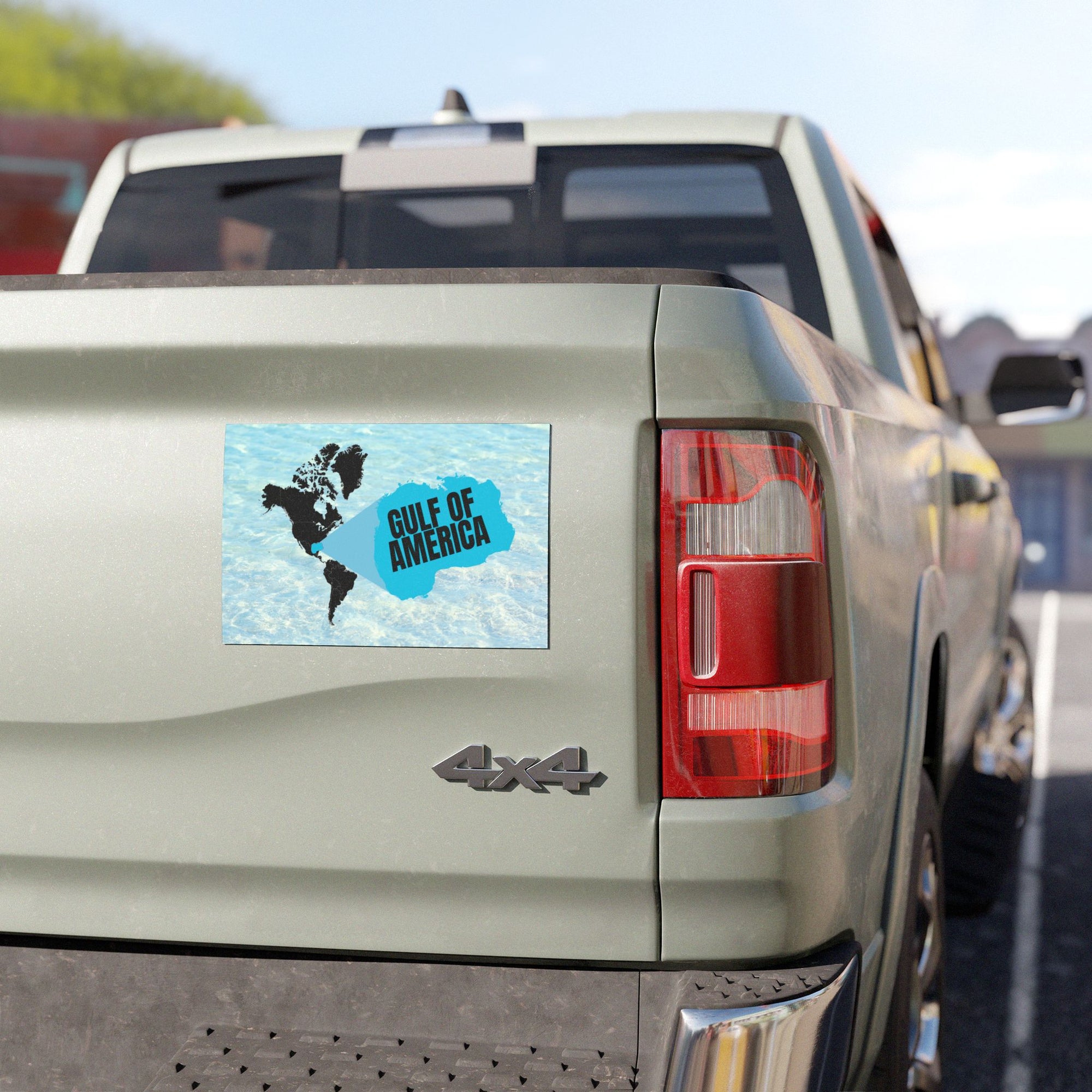 American Gulf Map Car Magnet