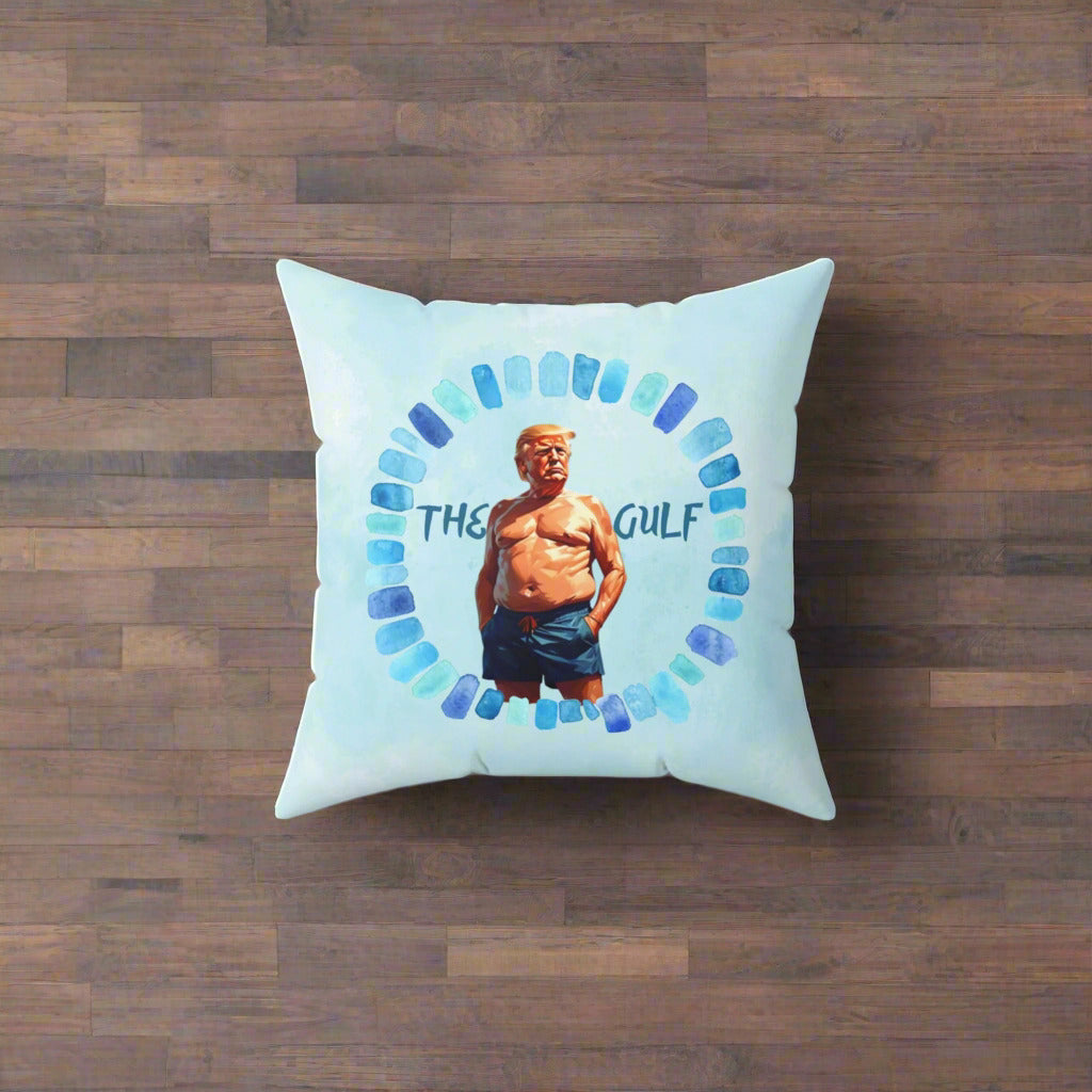 The Gulf and Trump Decorative Pillow, Home Decor