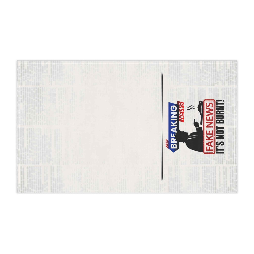 “Fake News! It’s Not Burnt.” Political Parody Kitchen Towel