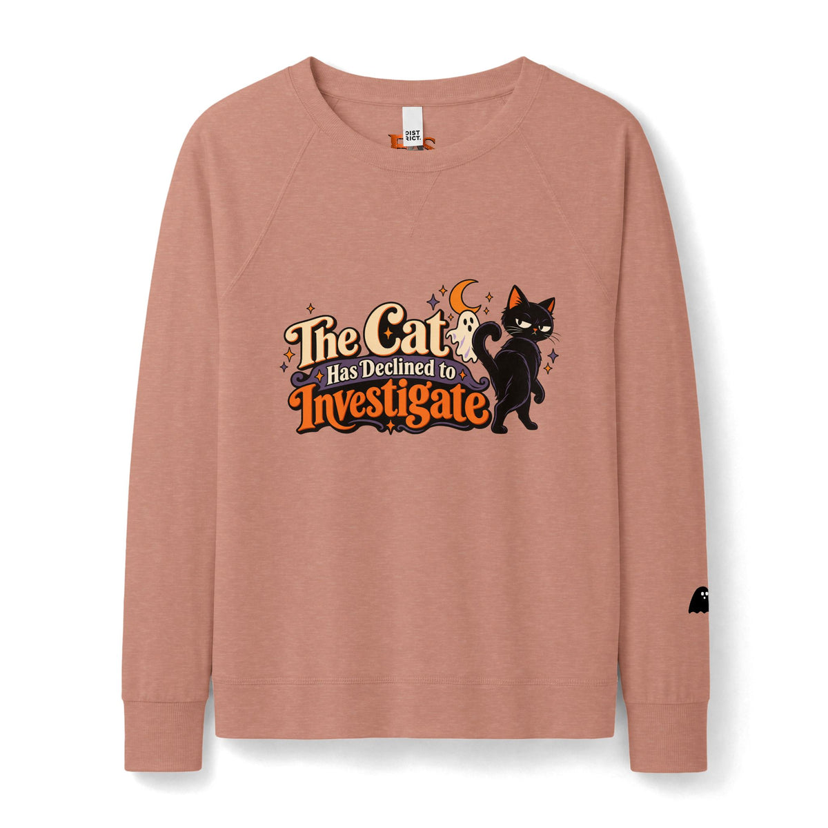 The Cat Has Declined to Investigate Women's Halloween Lightweight Crewneck