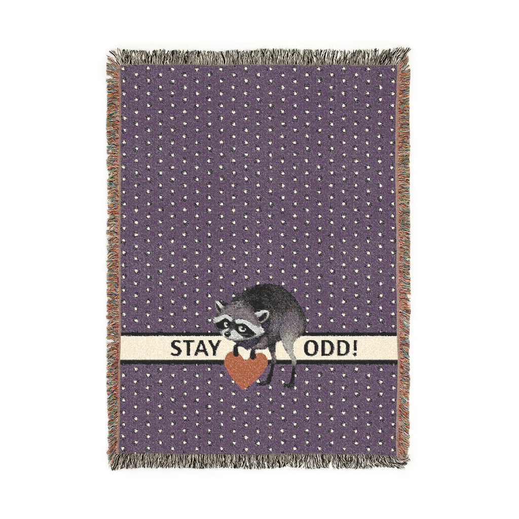 Stay Odd Jimothy Woven Cotton Blanket