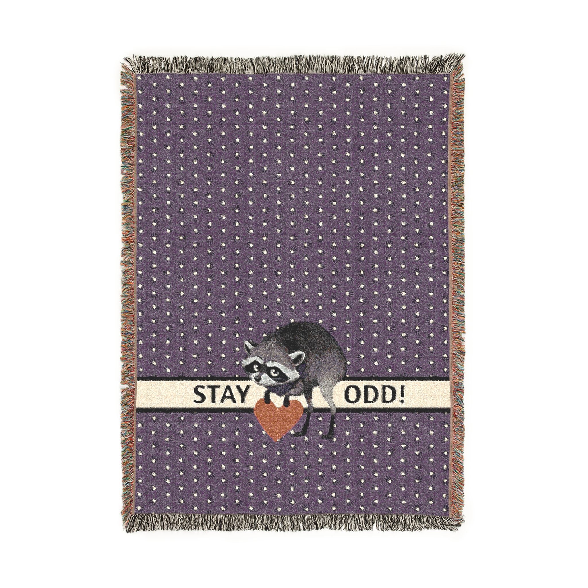 Stay Odd Jimothy Woven Cotton Blanket