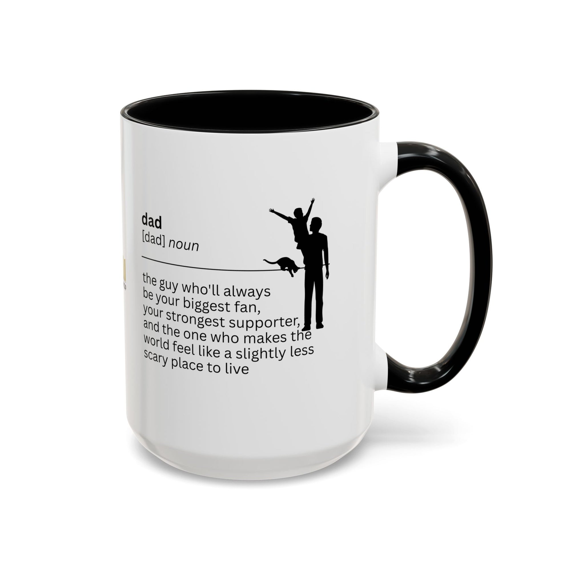 Dad Biggest Fan Accent Coffee Mug - Perfect Gift for Dads