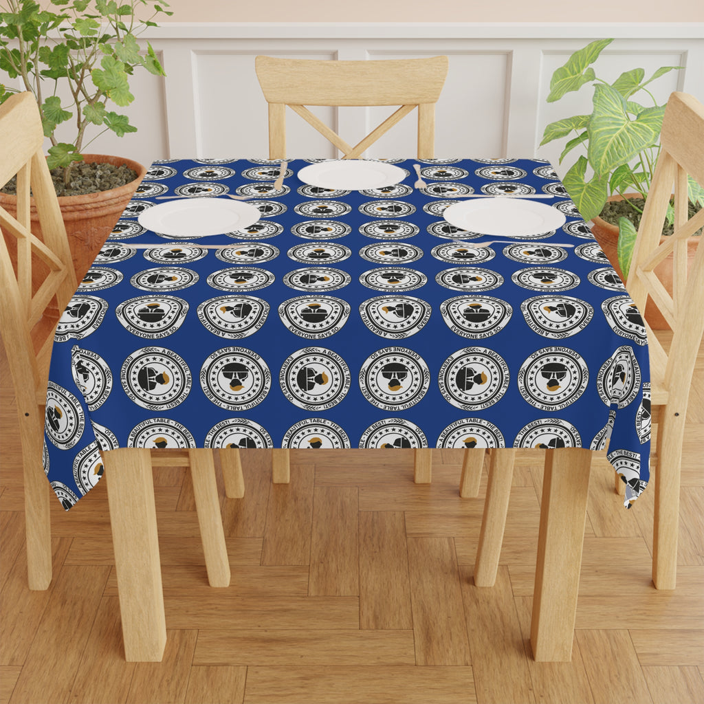 A Beautiful Table Tablecloth – Faux Official Parody Seal Design