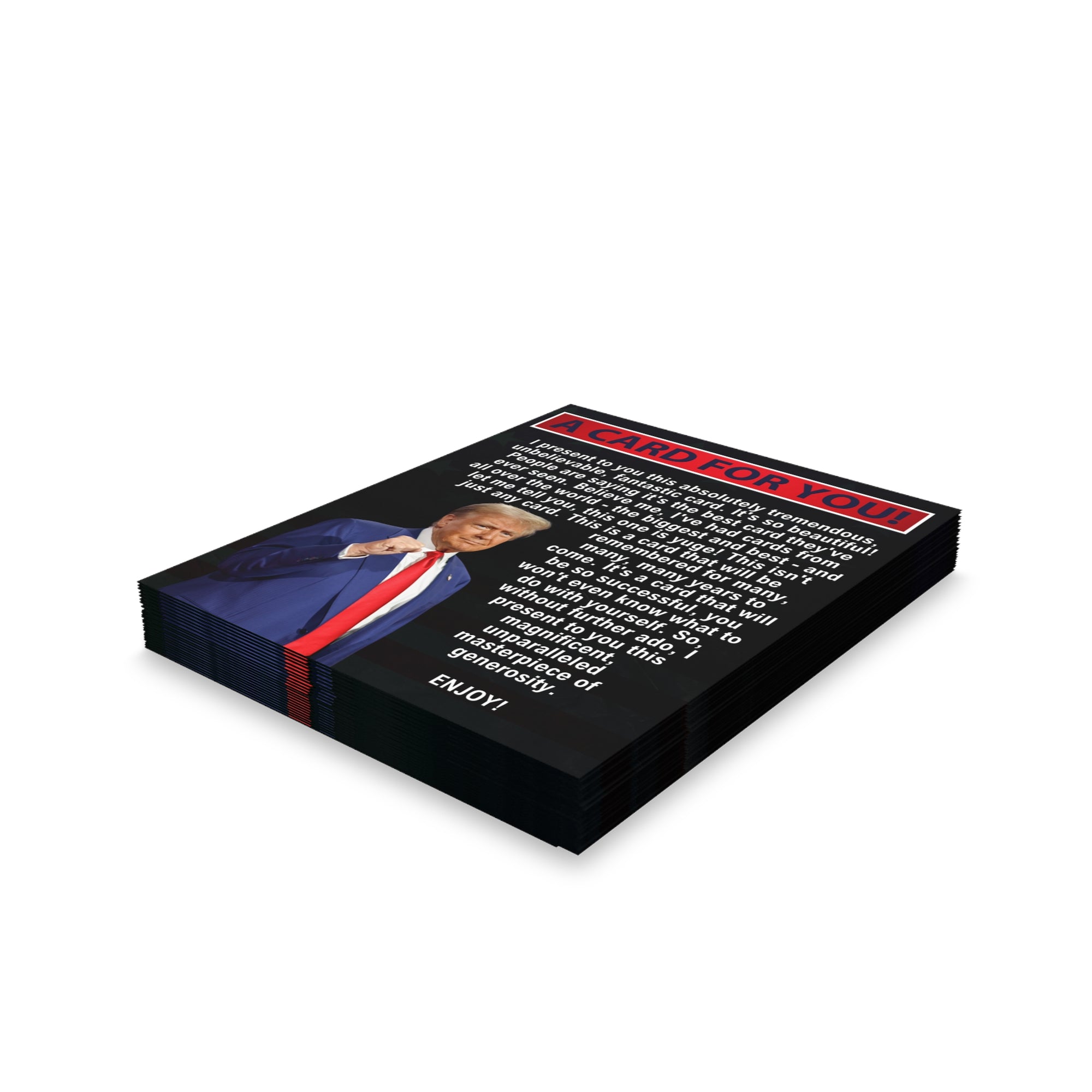 Trump All Occasion Greeting Cards, blank inside (8, 16, and 24 pcs)