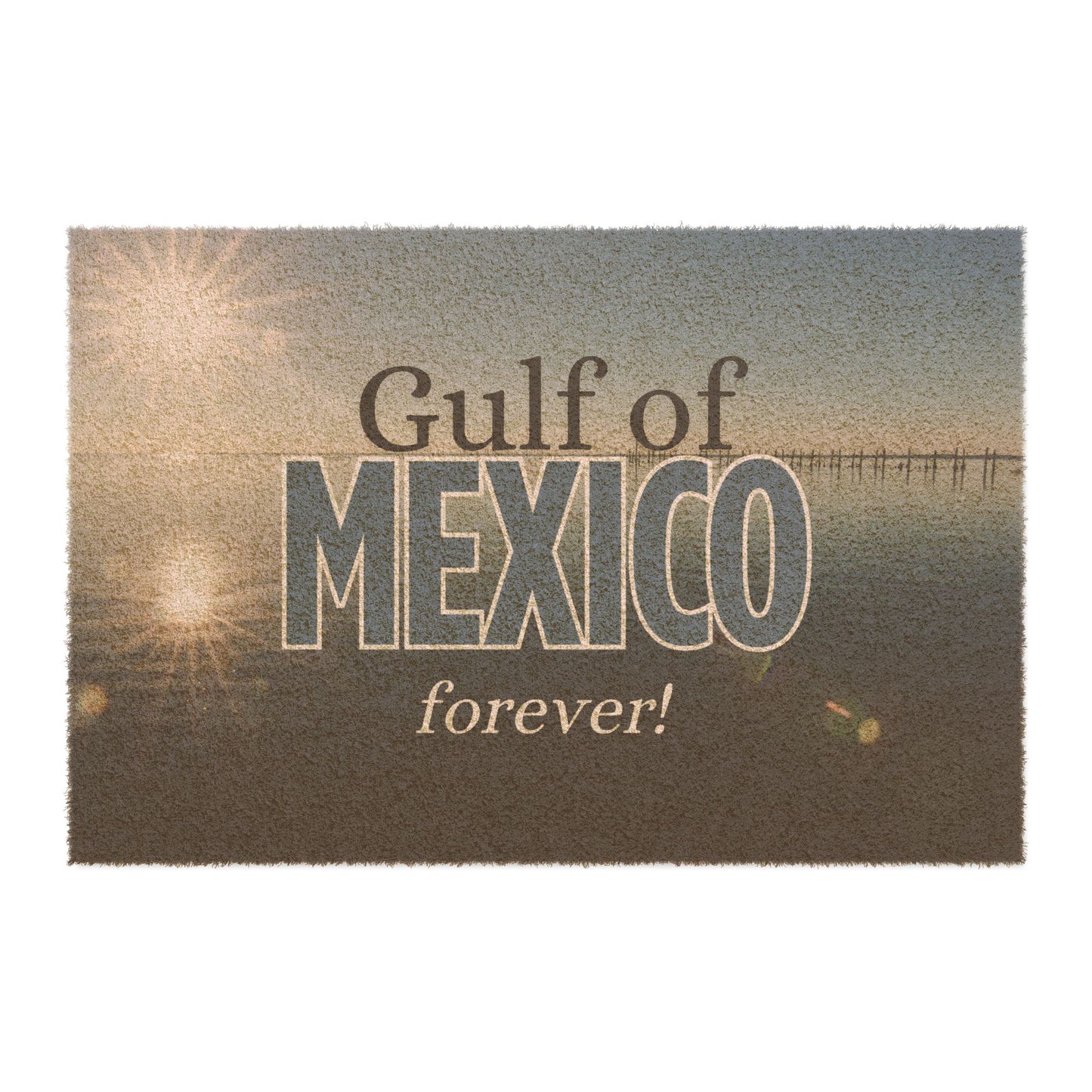 Gulf of Mexico Themed Doormat - Forever Welcome Mat for Coastal Decor