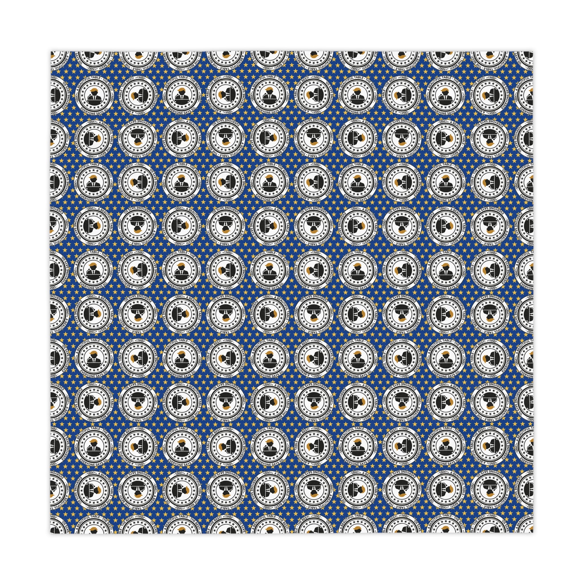 A Beautiful Table Tablecloth – Faux Official Parody Seal Design