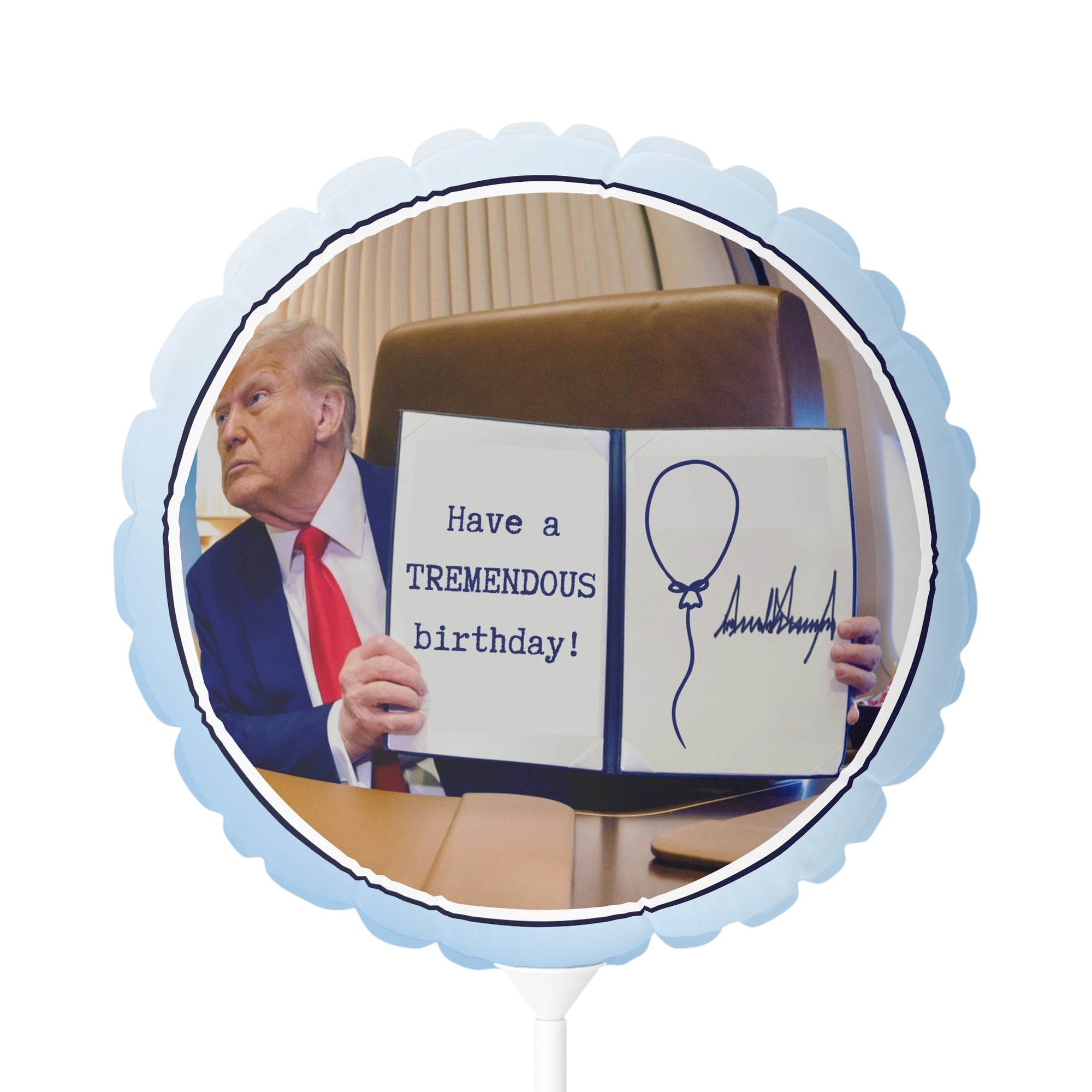 Trump Happy Birthday Order Balloon (Round and Heart-shaped), 11" - EpiAl's Shop