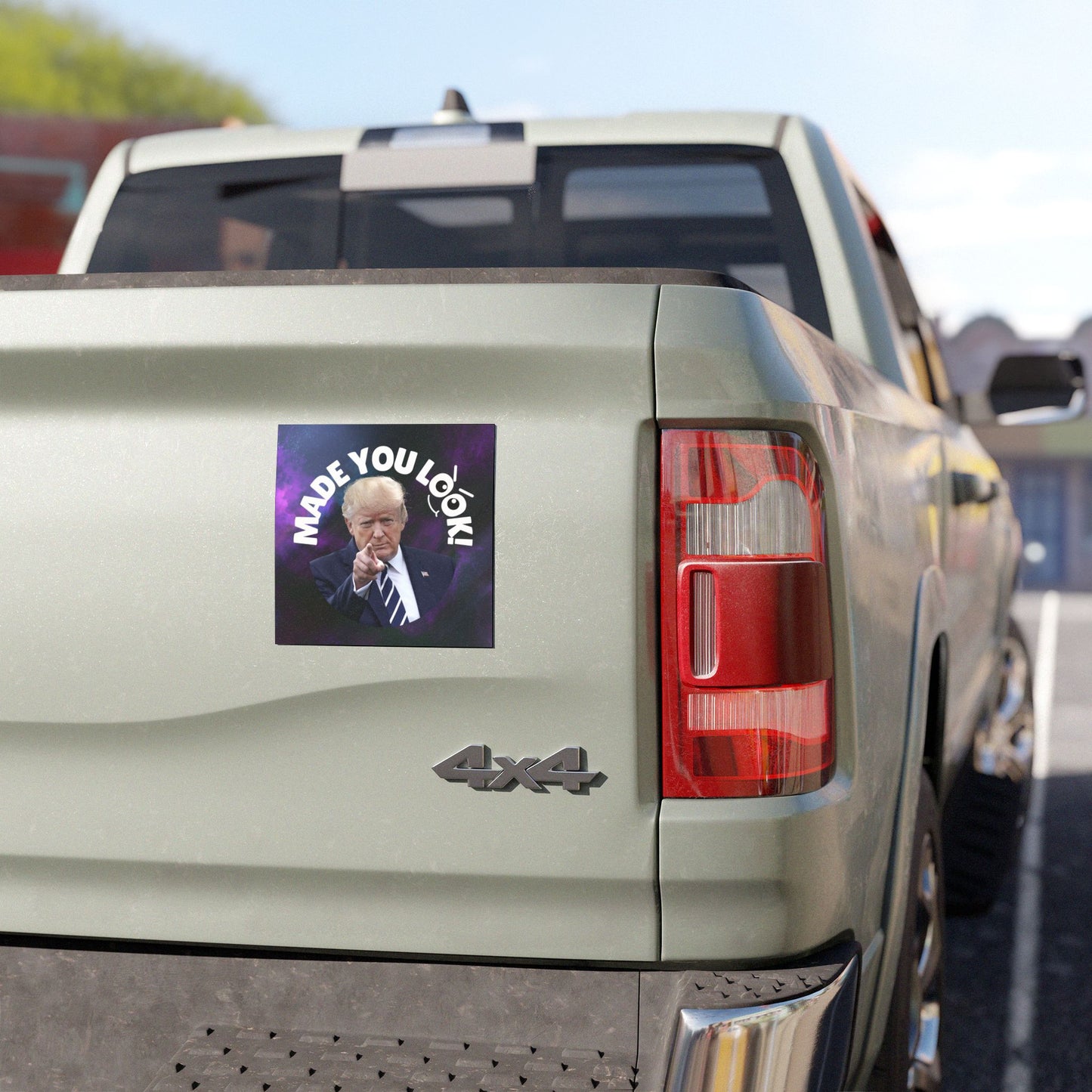 Funny Car Magnet - 'Made You Look!' - Humorous Auto Decor