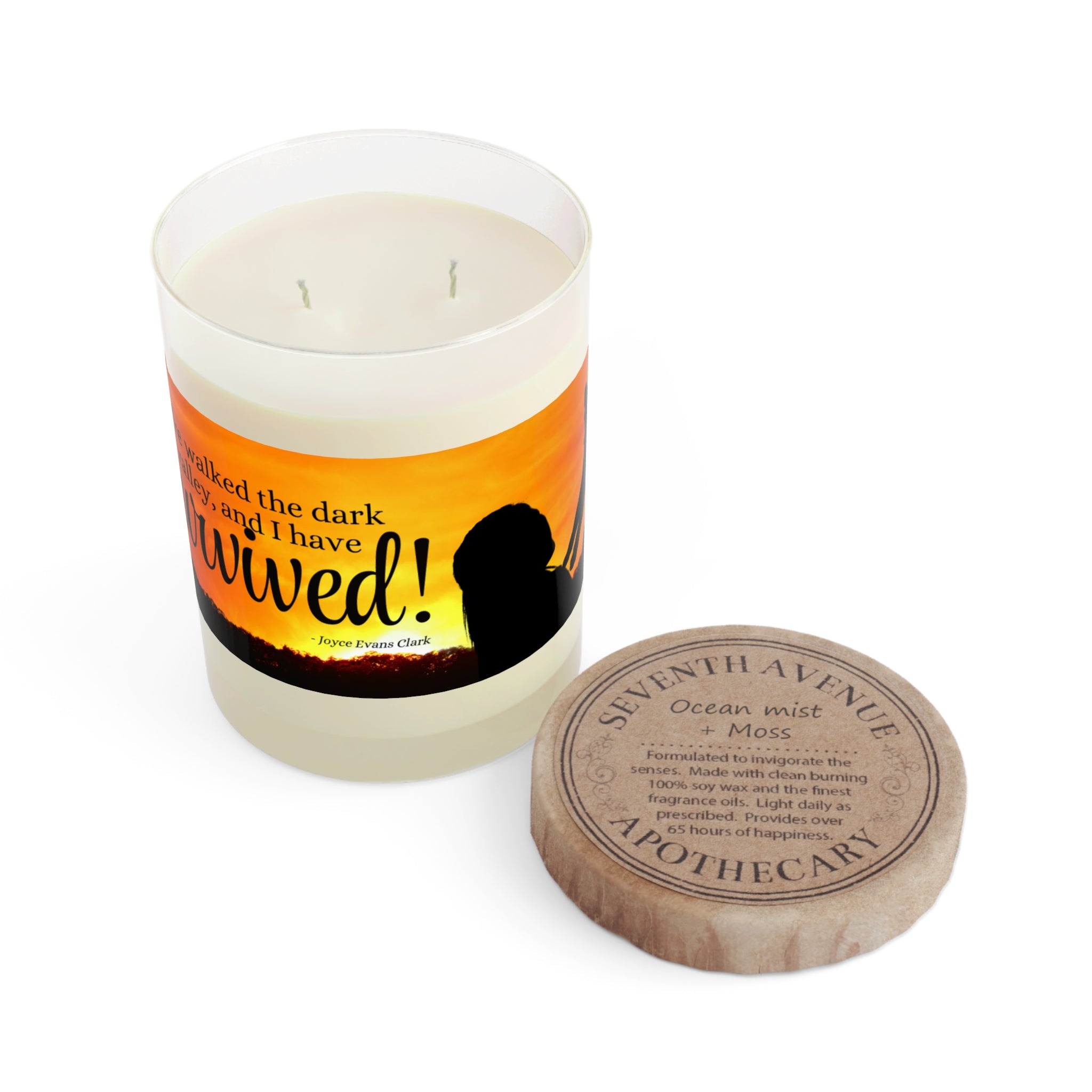 Photo depicting the ​Cat Lady Strong Scented Candle - Full Glass, 11oz from EpiAl's Shop.