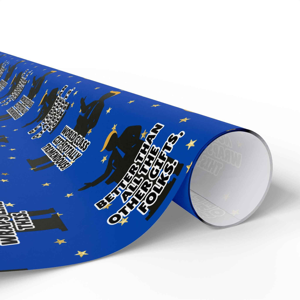 “Greatest Present, Believe Me” Political Parody Wrapping Paper