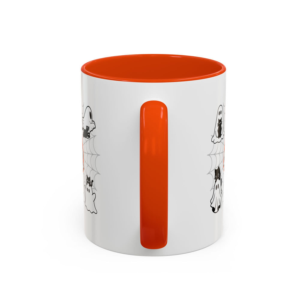 Ghost Cats Halloween Accent Mug (11oz, 15oz)