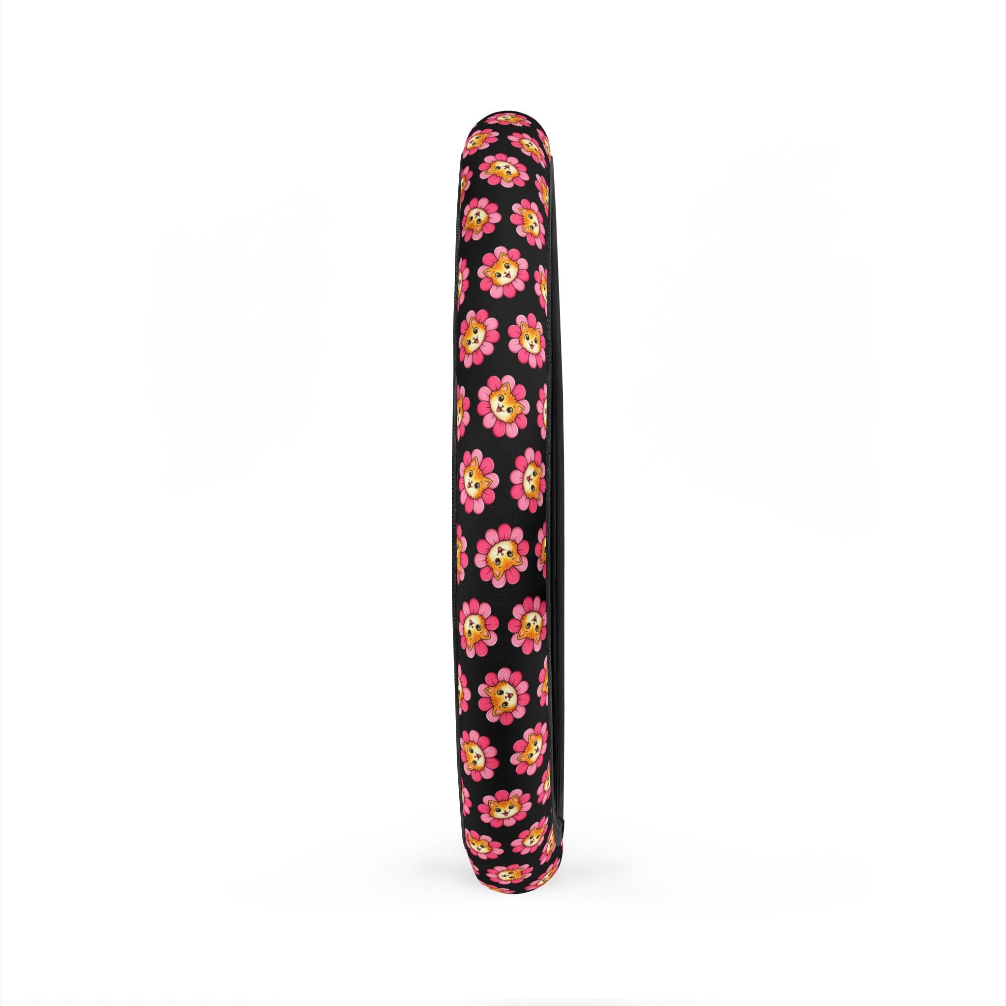 Floral Cat Steering Wheel Cover — Bloom With Attitude Edition
