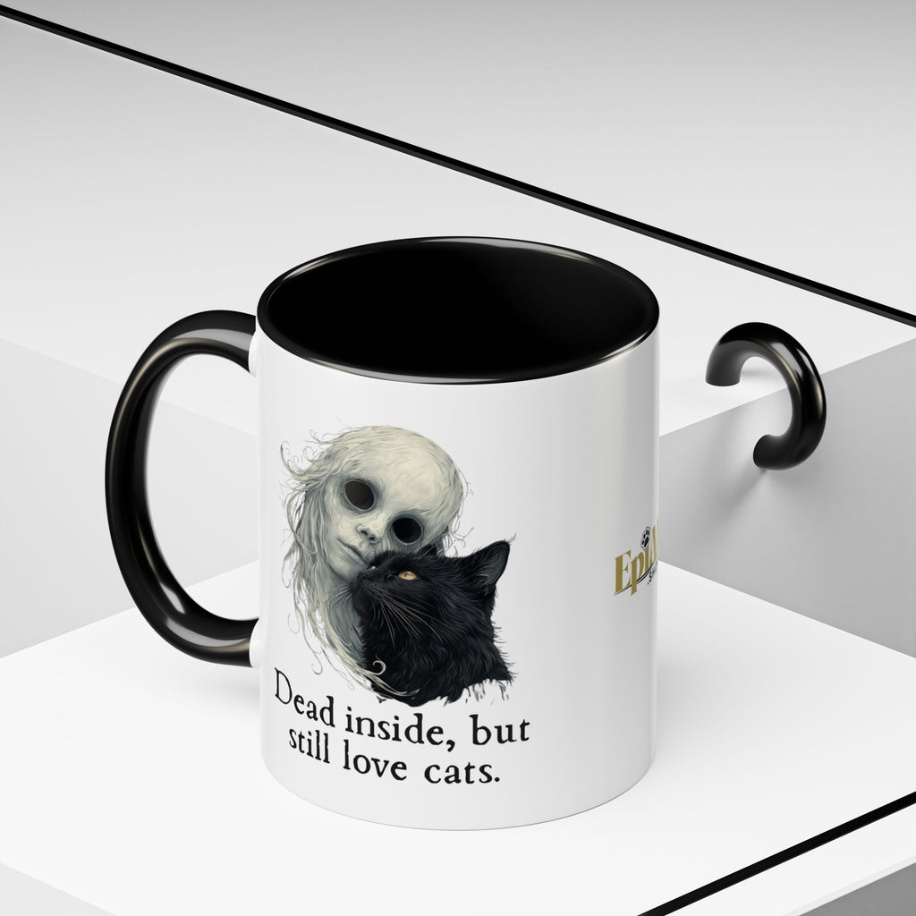 Spooky Dead Inside Cat Lover Coffee Mug