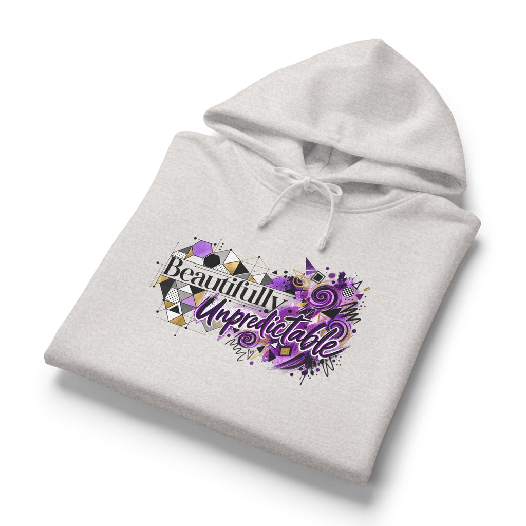 Beautifully Unpredictable Epilepsy Awareness Organic Cotton Hoodie