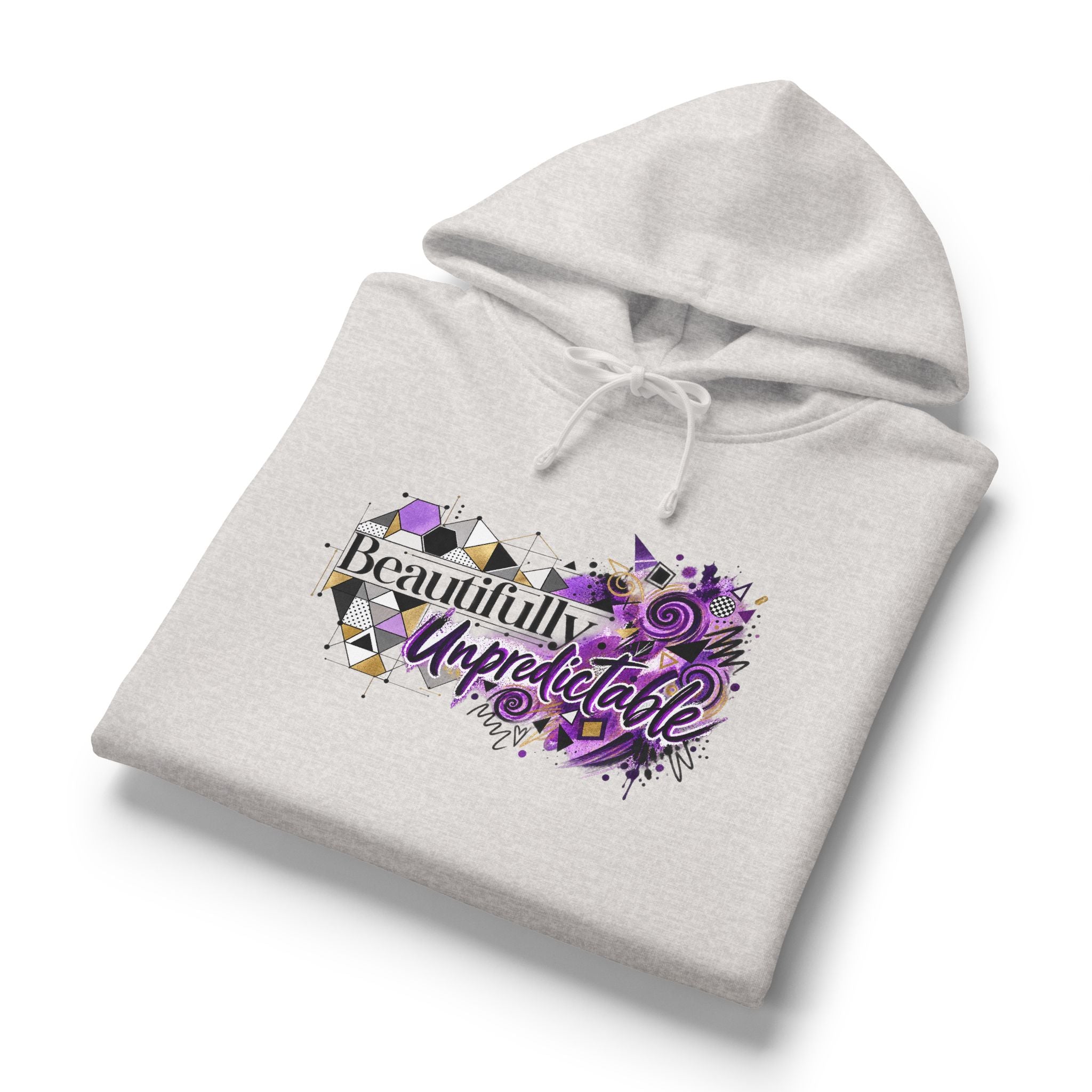 Beautifully Unpredictable Epilepsy Awareness Organic Cotton Hoodie