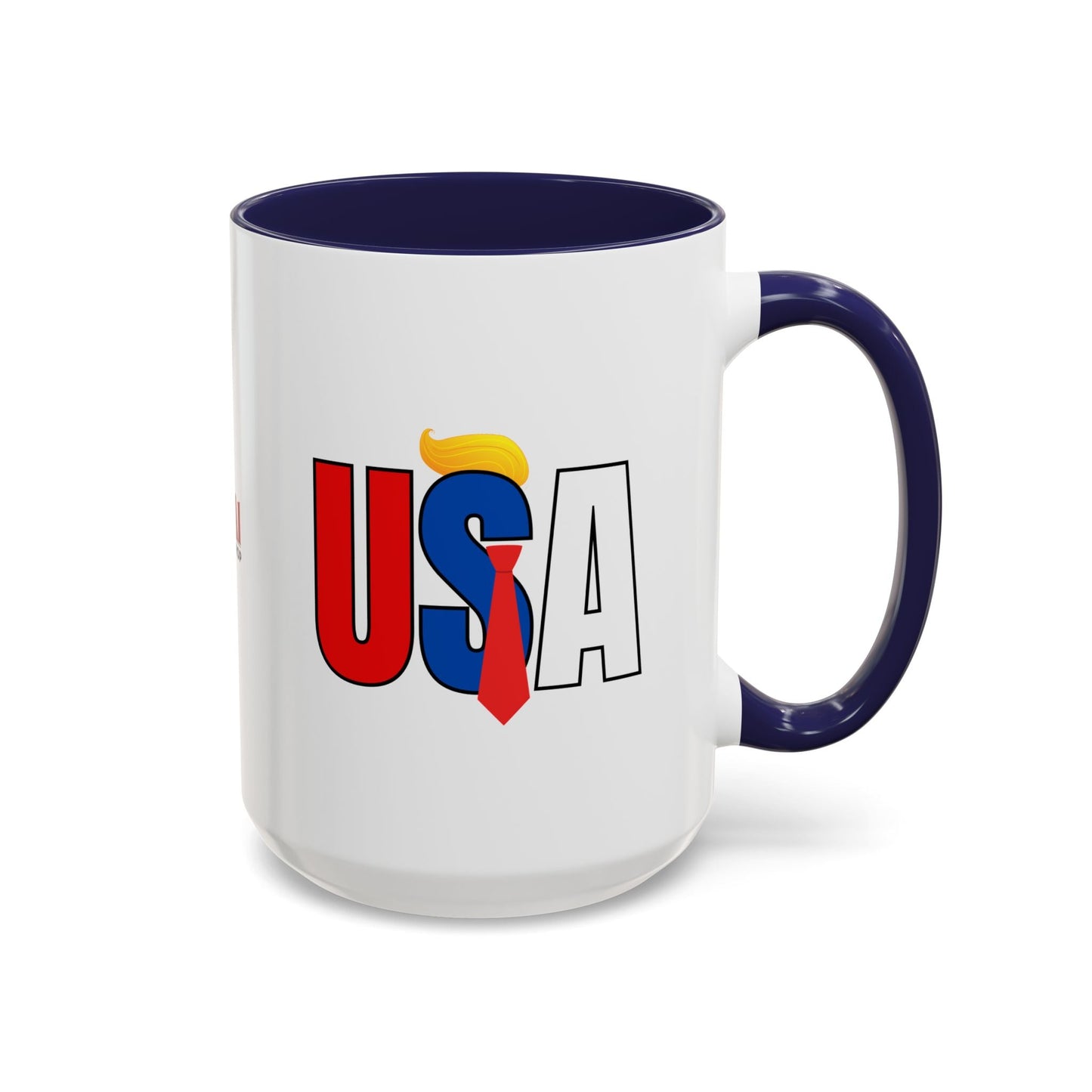 Trump USA Accent Coffee Mug Printify