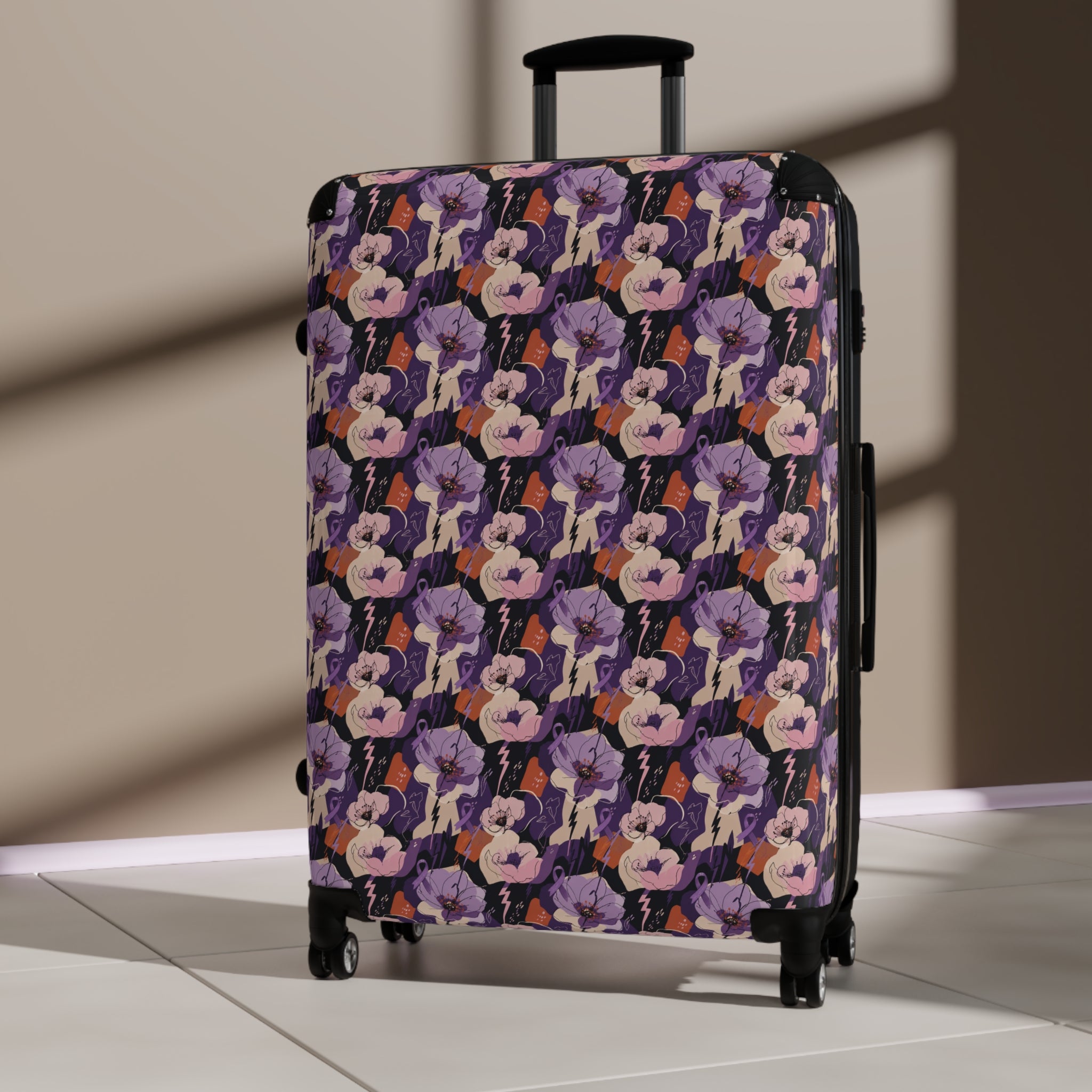 Electric Bloom Epilepsy Awareness Hard-Shell Suitcase