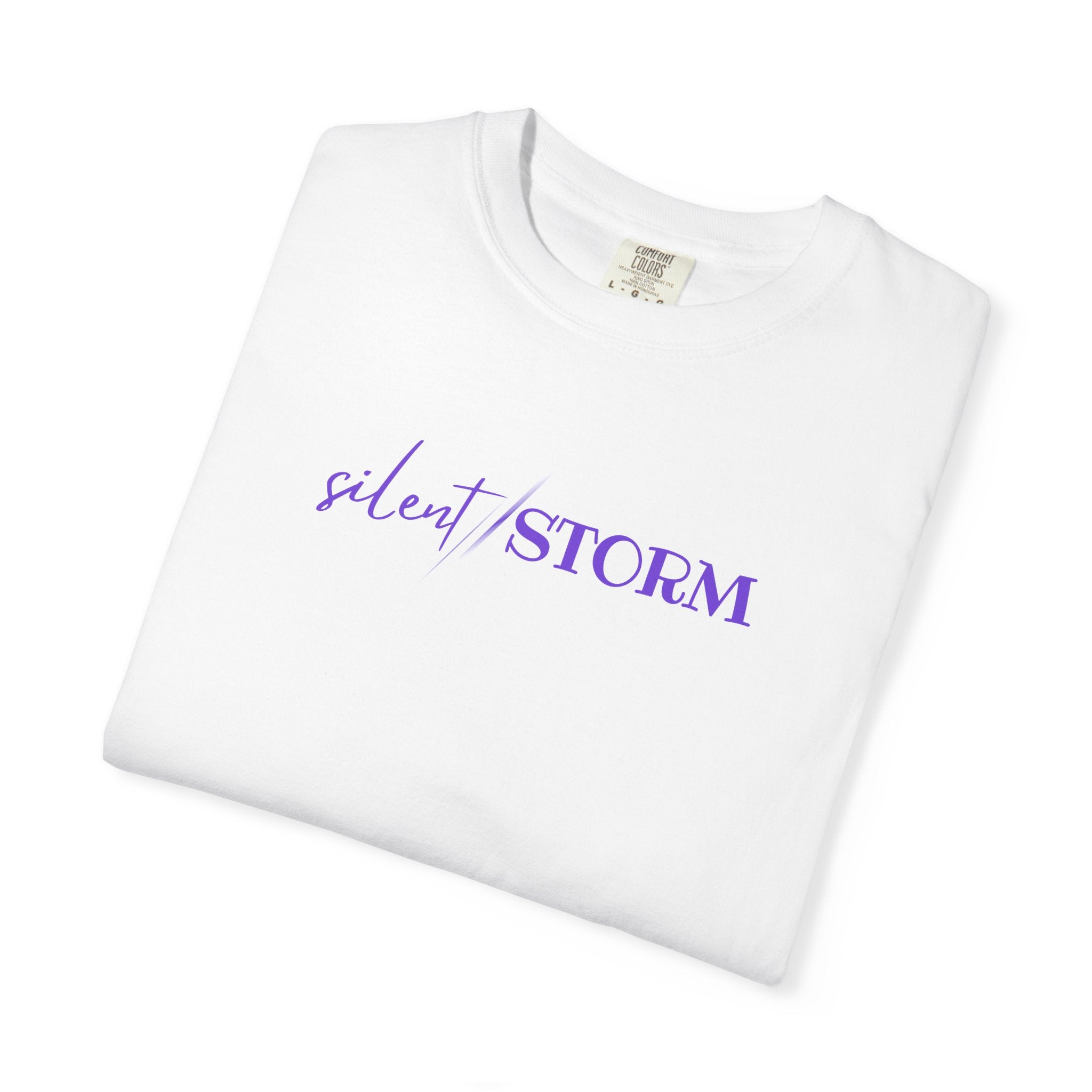 Silent Storm Unisex T-Shirt – Epilepsy Awareness Purple Statement Tee