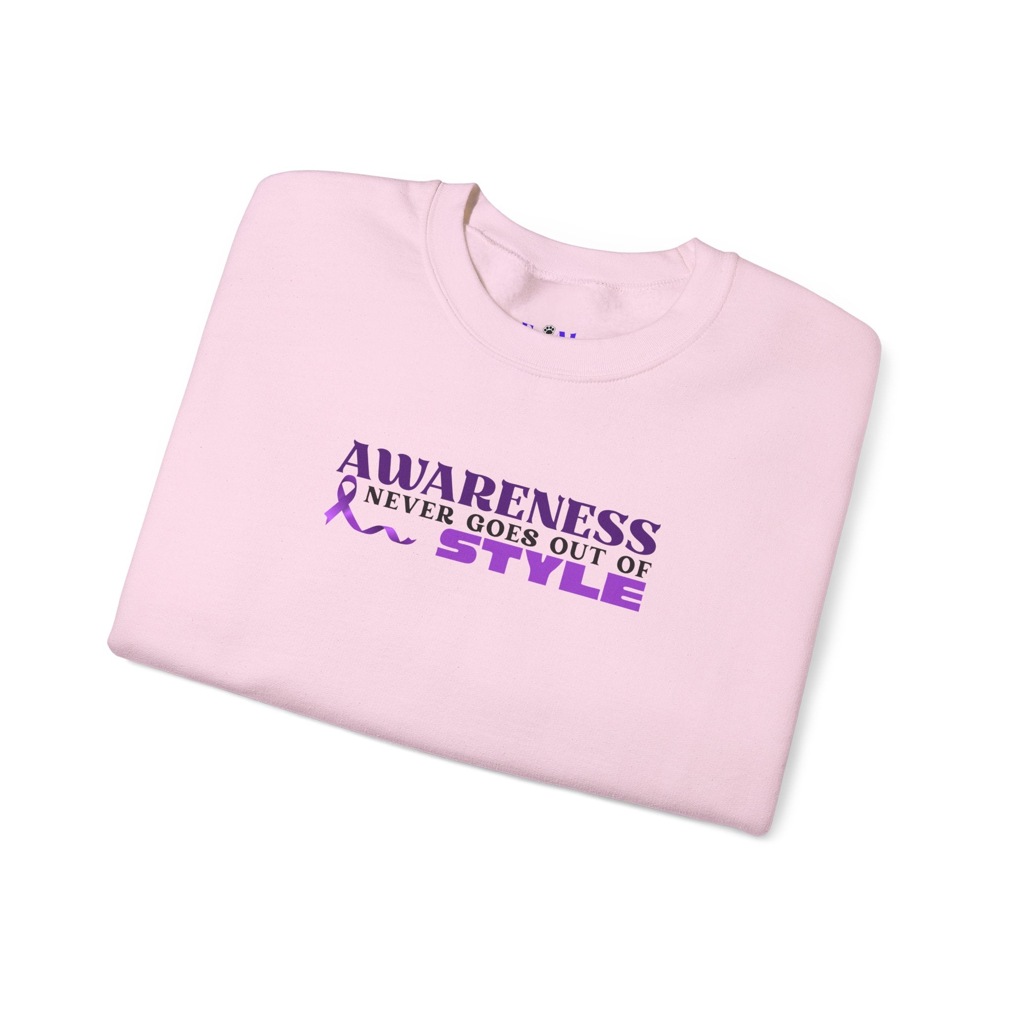 “Awareness Never Goes Out of Style” Embroidered Sweatshirt