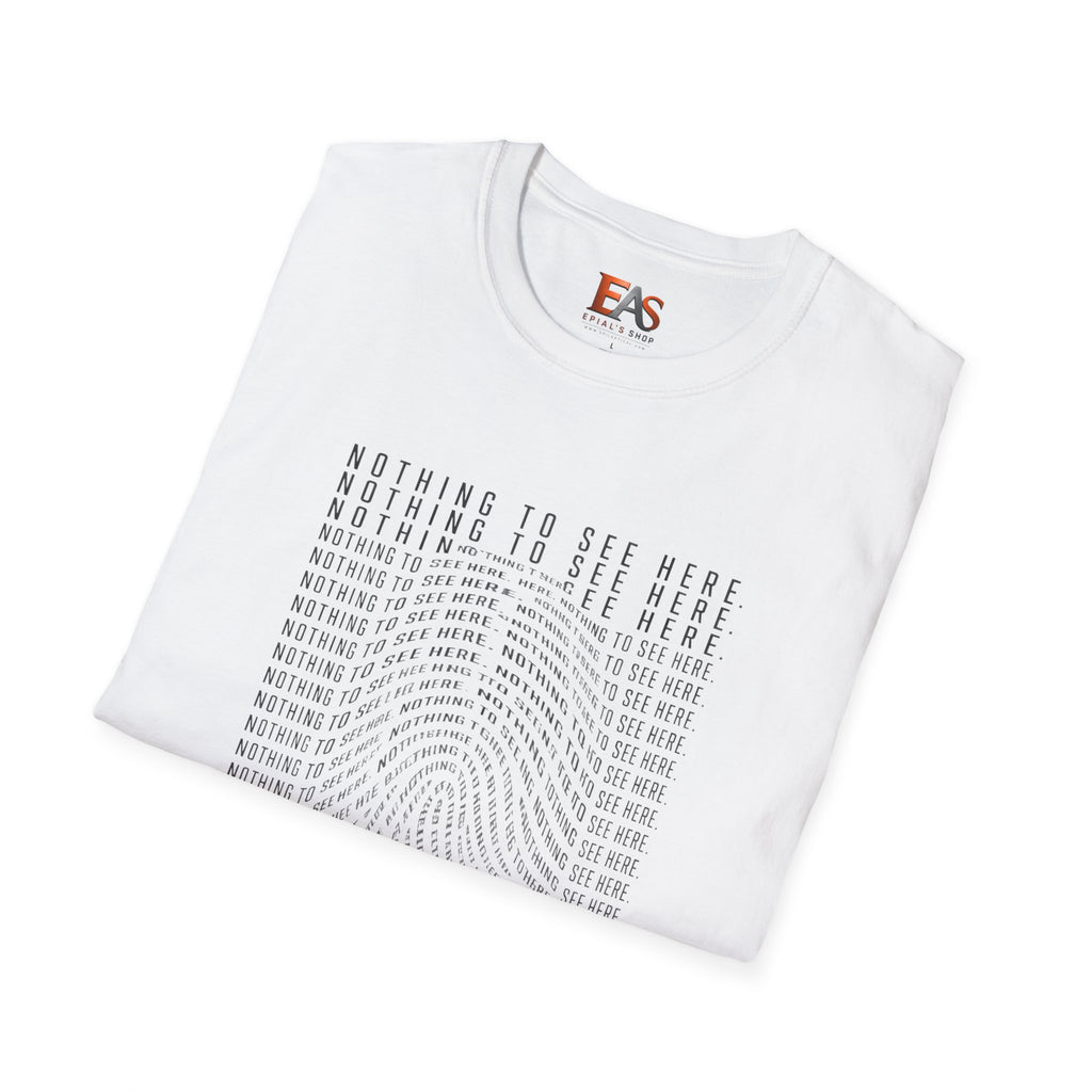 Nothing to See Here T-Shirt | Hidden Fingerprint True Crime & Internet Sleuth Tee