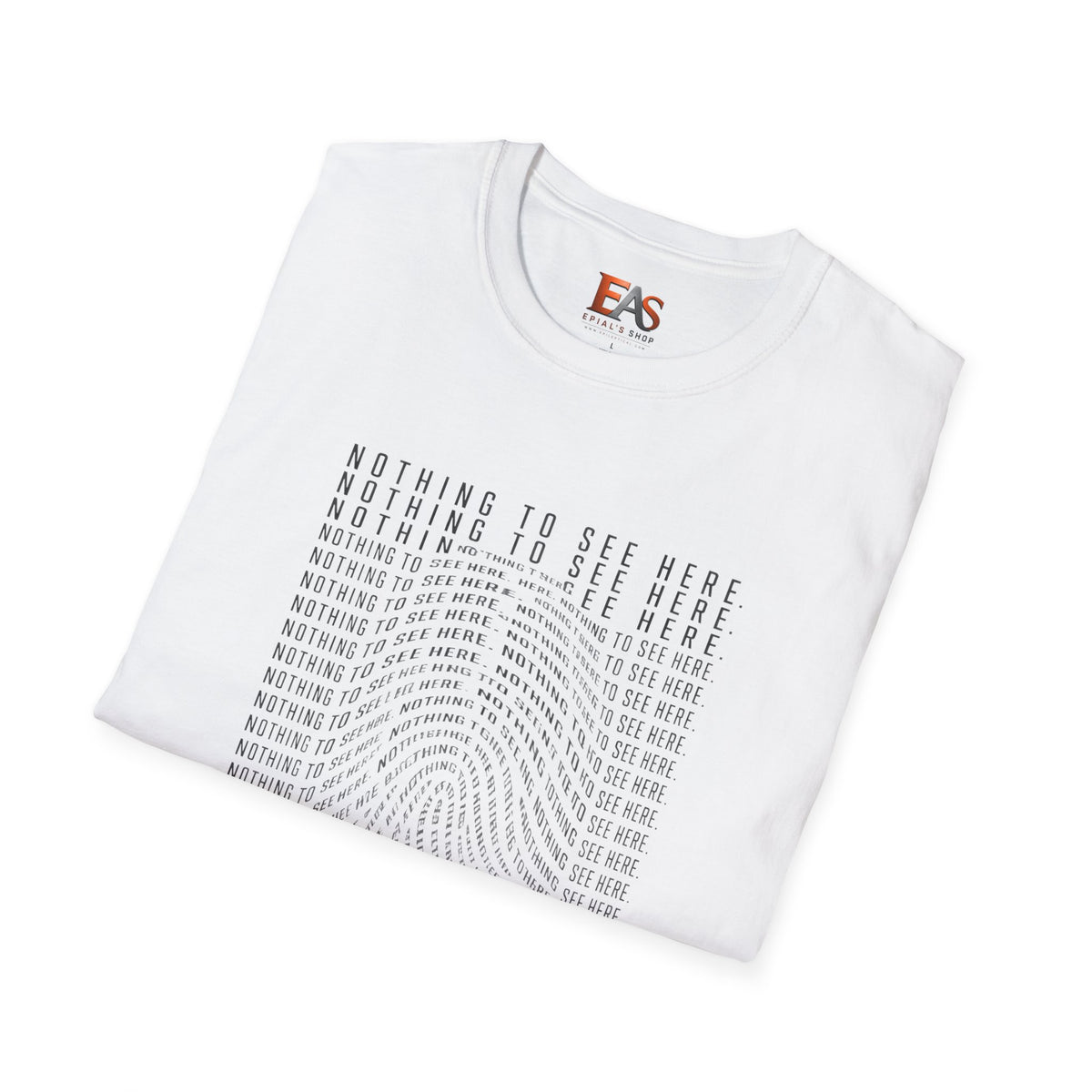 Nothing to See Here T-Shirt | Hidden Fingerprint True Crime & Internet Sleuth Tee