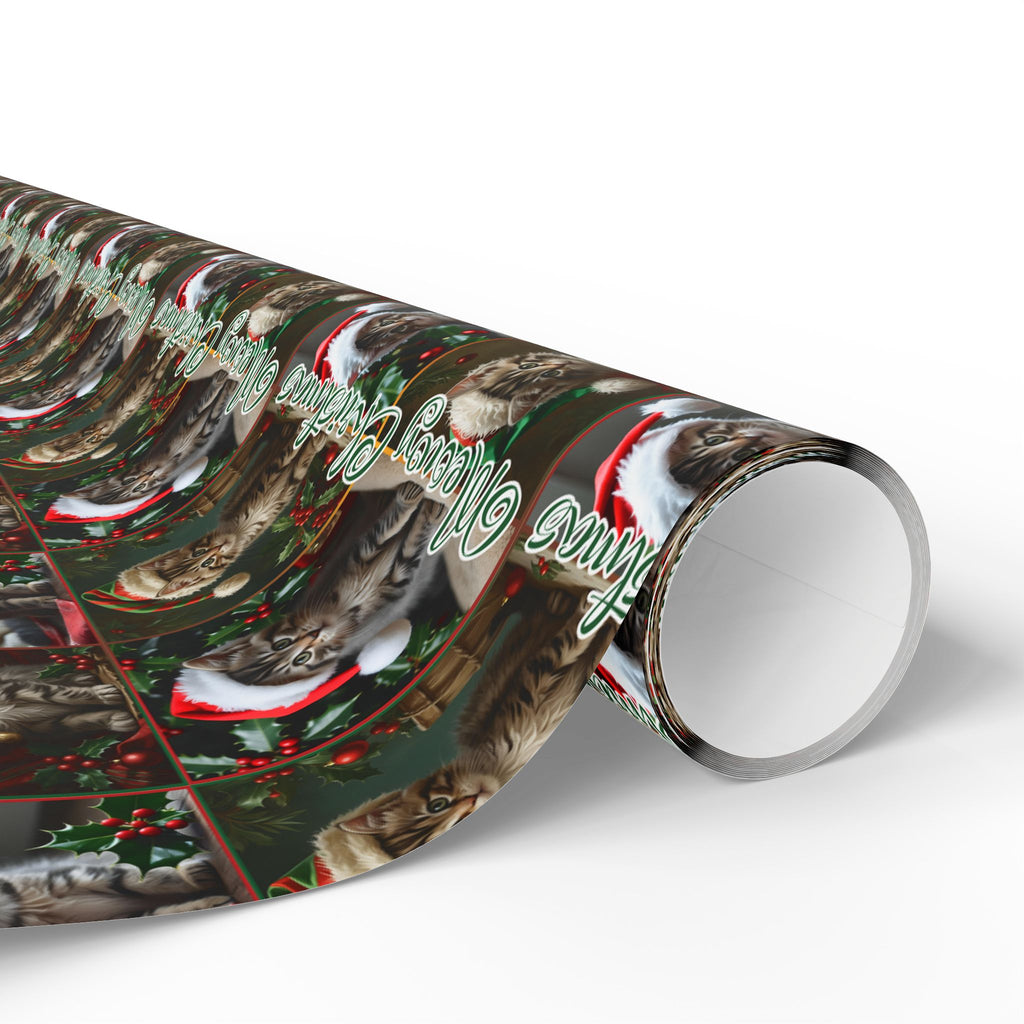 Meowy Christmas Kitten Themed Gift Wrap