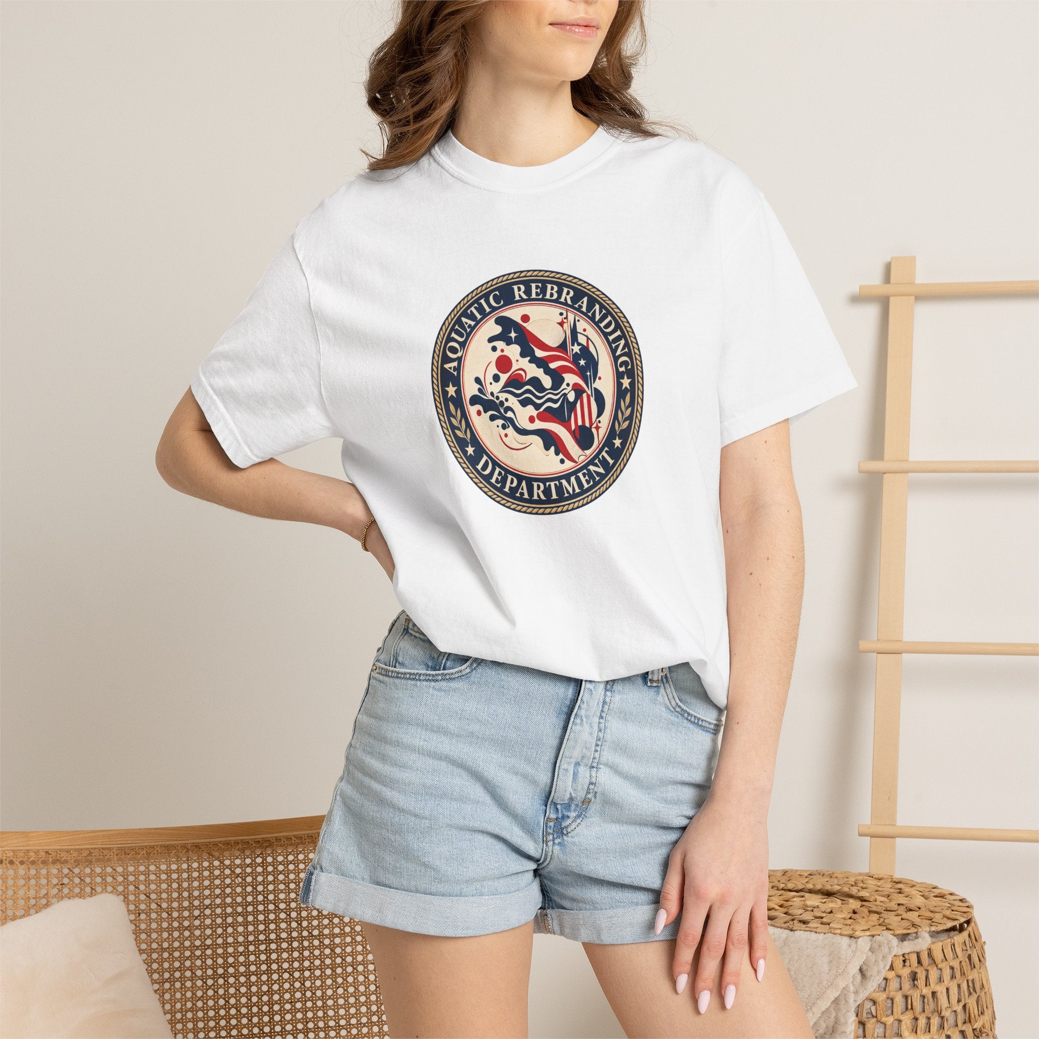 Aquatic Rebranding Department Garment-Dyed Unisex T-Shirt