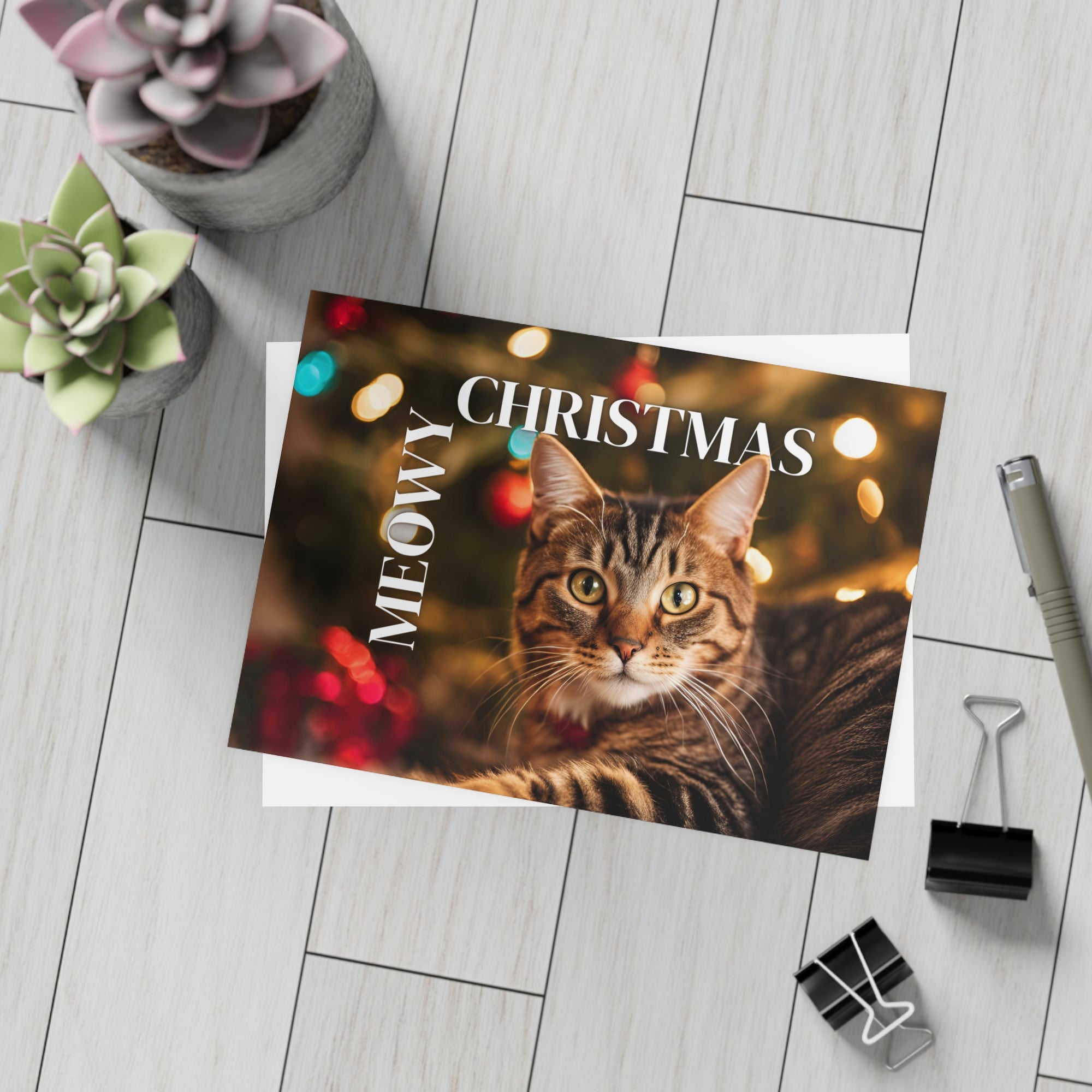 Meowy Christmas Postcard Bundles (envelopes included)