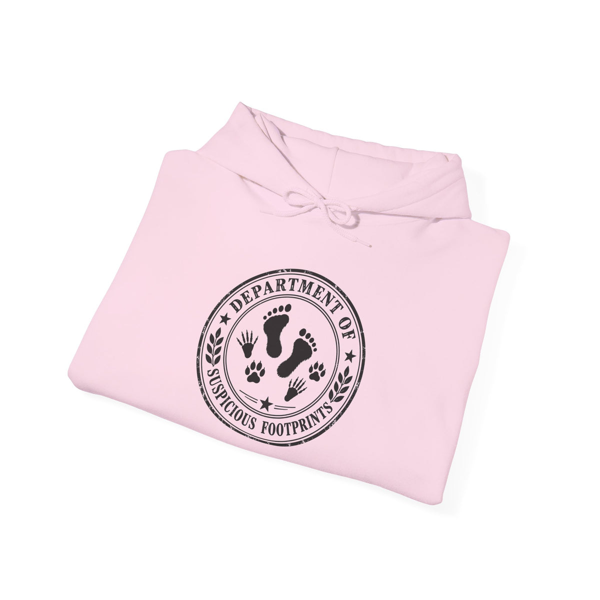 Department of Suspicious Footprints Hoodie | Bigfoot, Raccoon & Cat Cryptid Sweatshirt