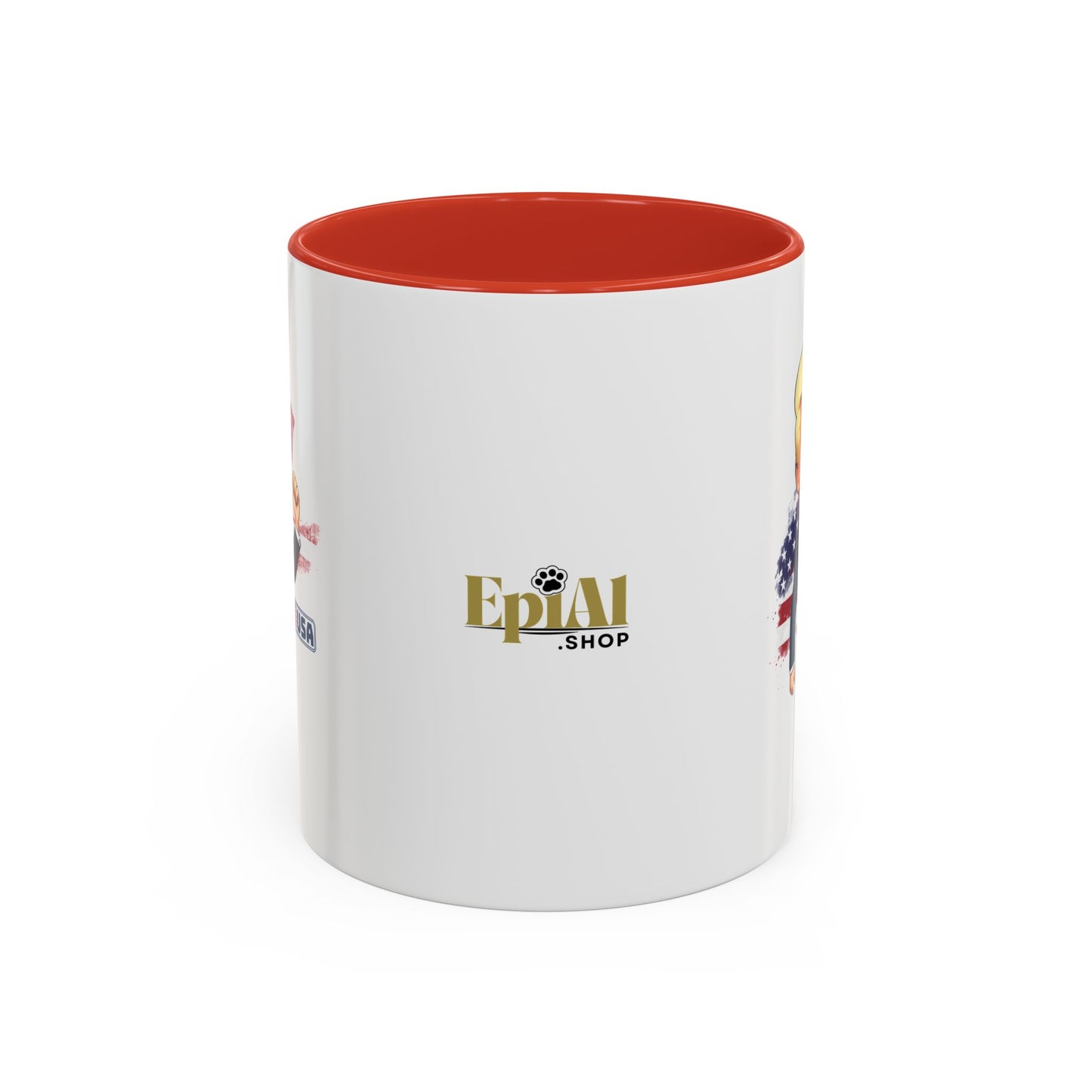 Flag Waving Trump USA Coffee Mug