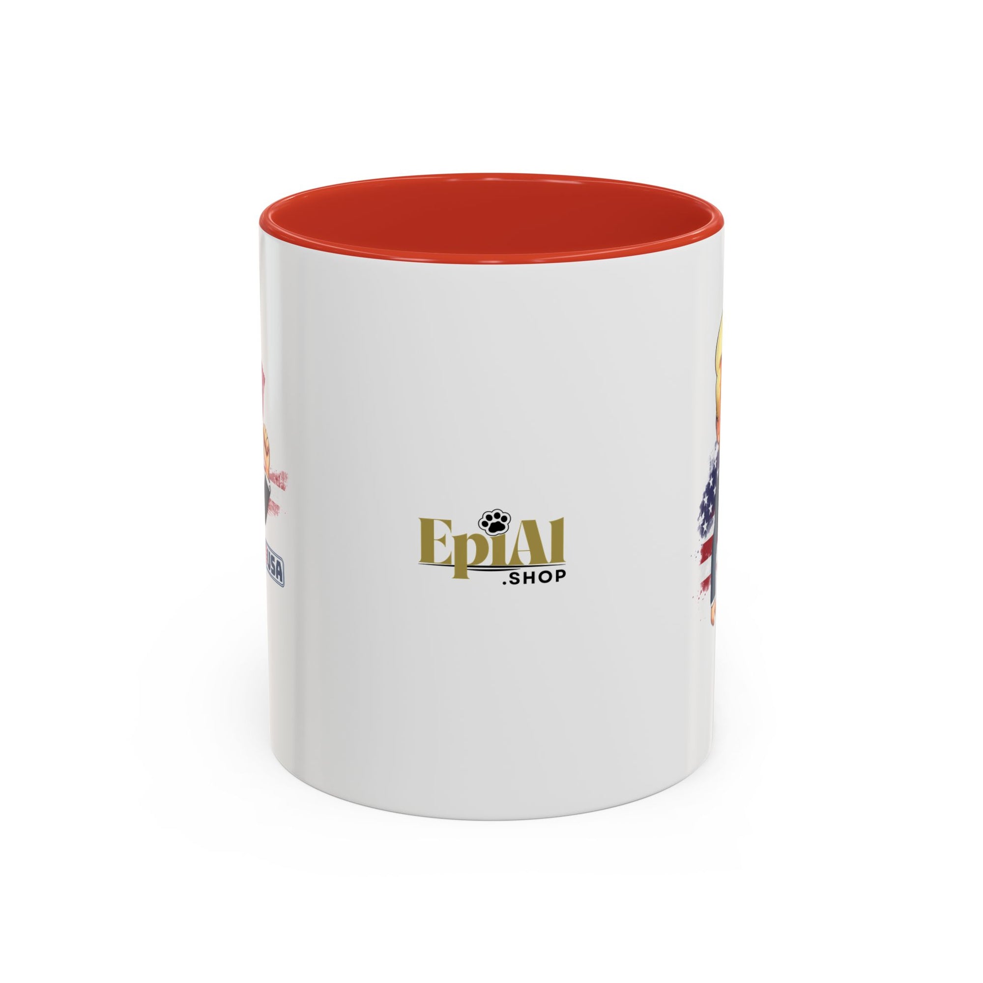 Flag Waving Trump USA Coffee Mug