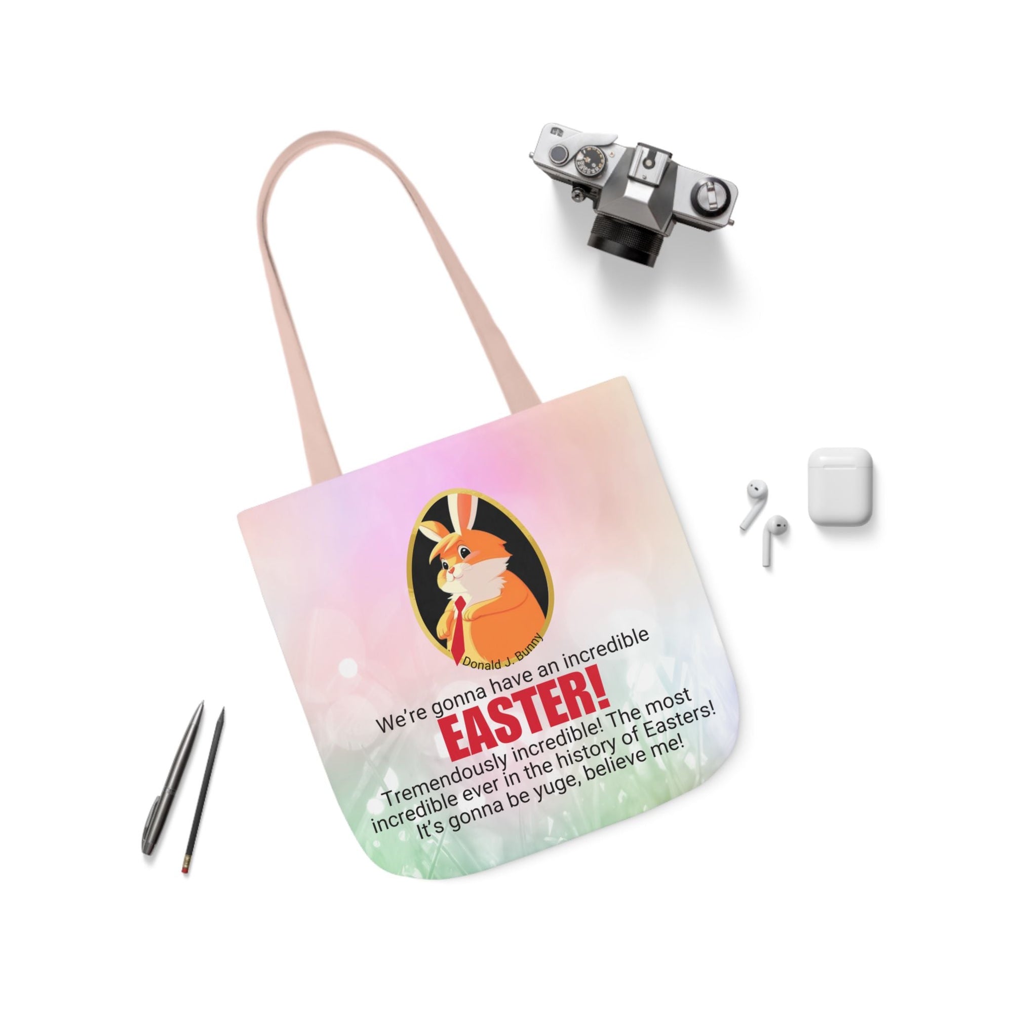 Incredible Easter Canvas Tote Bag - 5-Color Straps Printify
