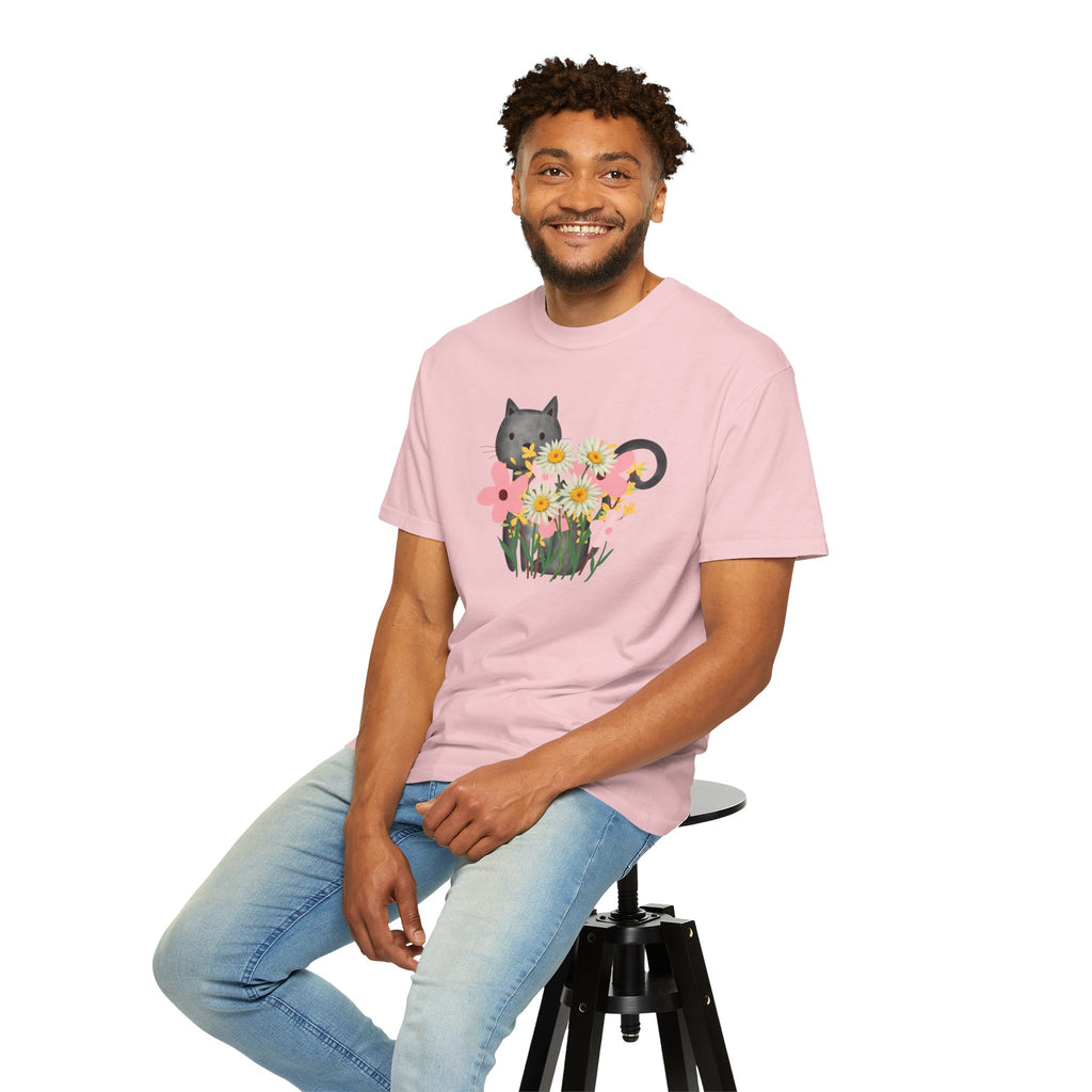Women’s Floral Cat T-Shirt