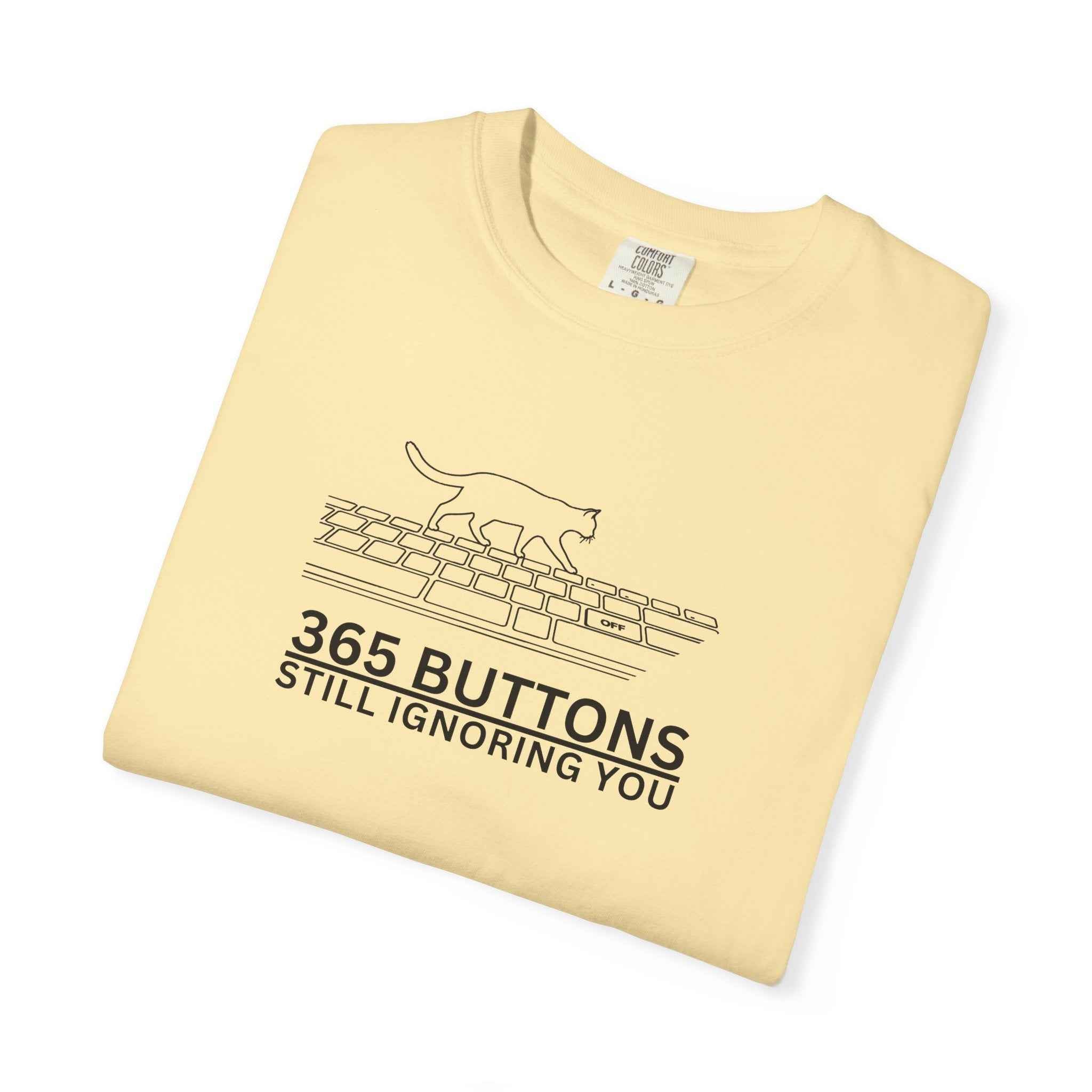 365 Buttons Still Ignoring You – Cat Keyboard T-Shirt