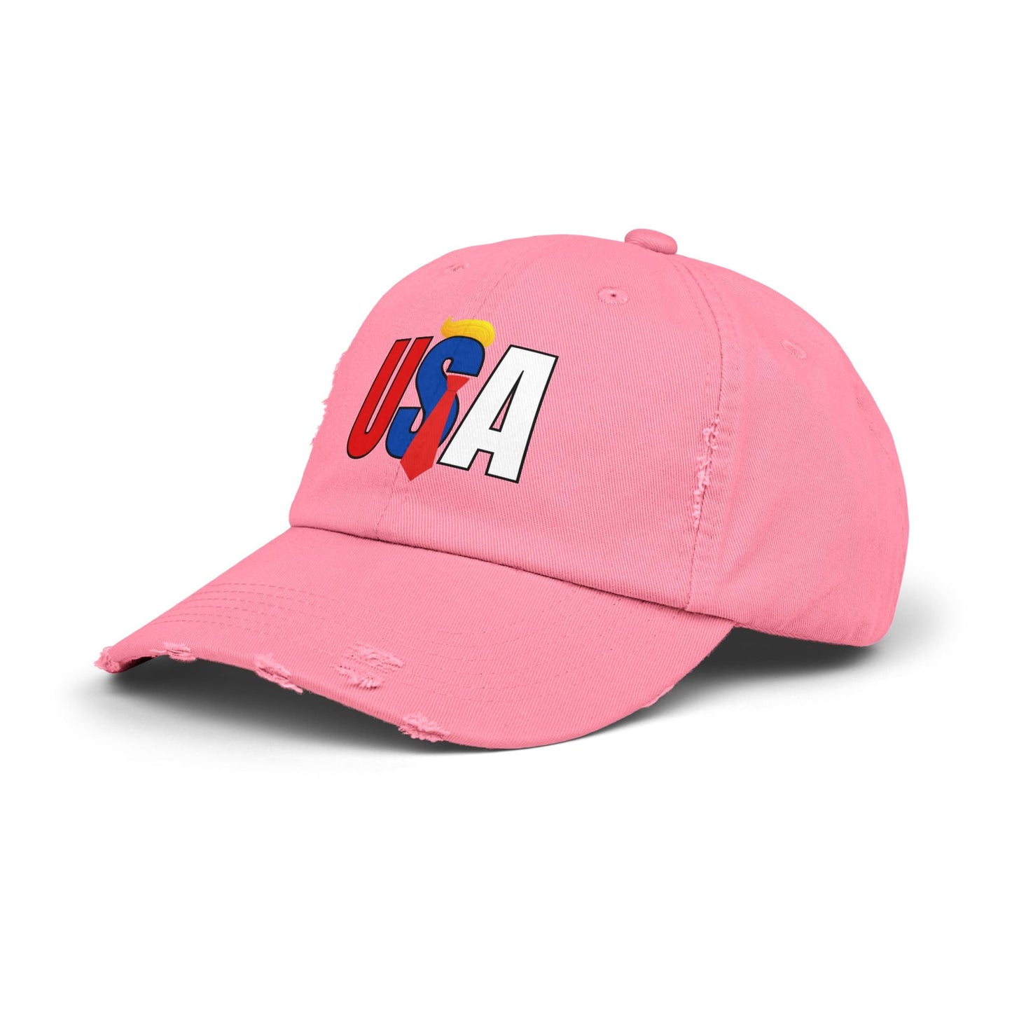Unisex Trendy Distressed USA Cap Printify