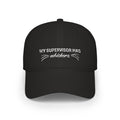 My Supervisor Has Whiskers Embroidered Cat Lover Baseball Cap