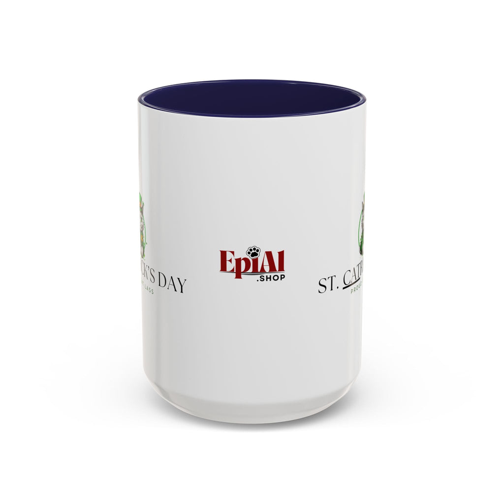 St. Patrick's Day Cat Coffee Mug - Proud Cat Lass Design Printify