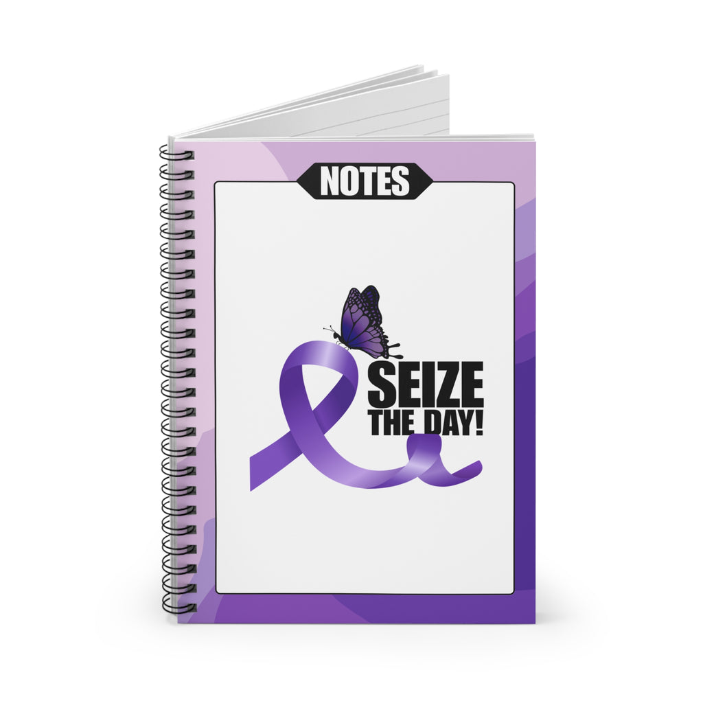 Epilepsy Butterfly Spiral Ruled-Lined Notebook